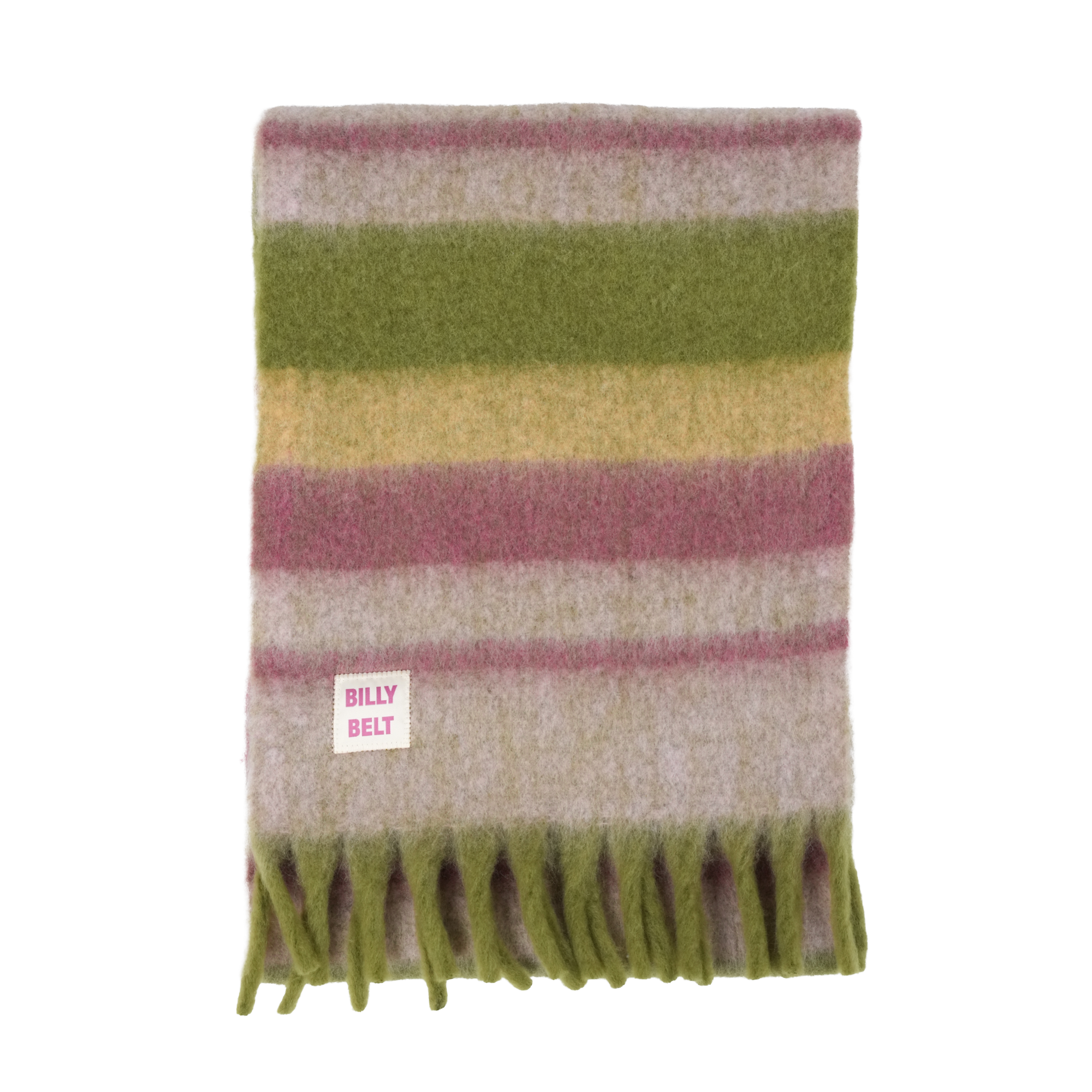 Wide wool scarf BILLYBELT Khaki