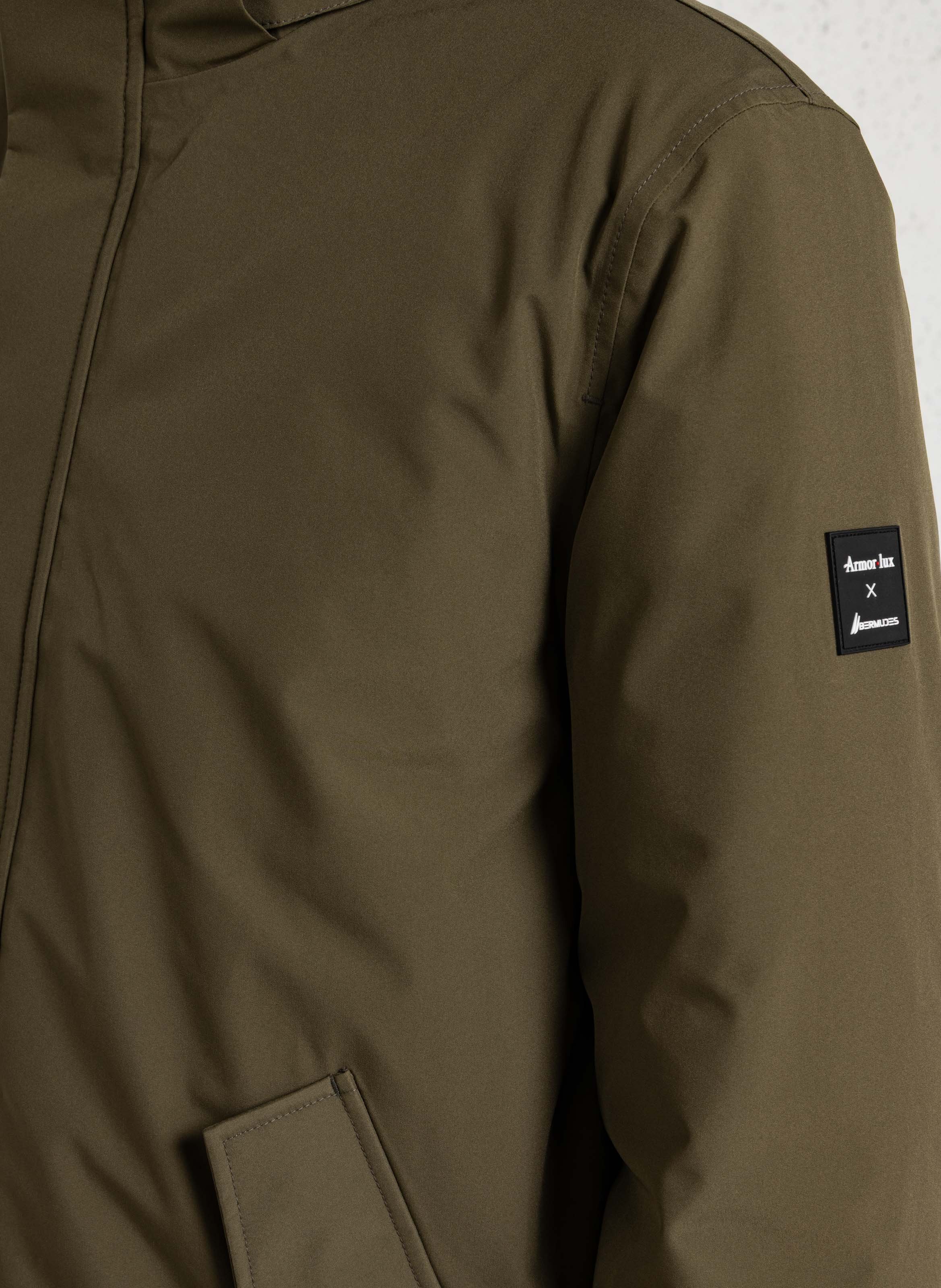 Waterdichte parka met opstaande kraag ARMOR LUX Groen