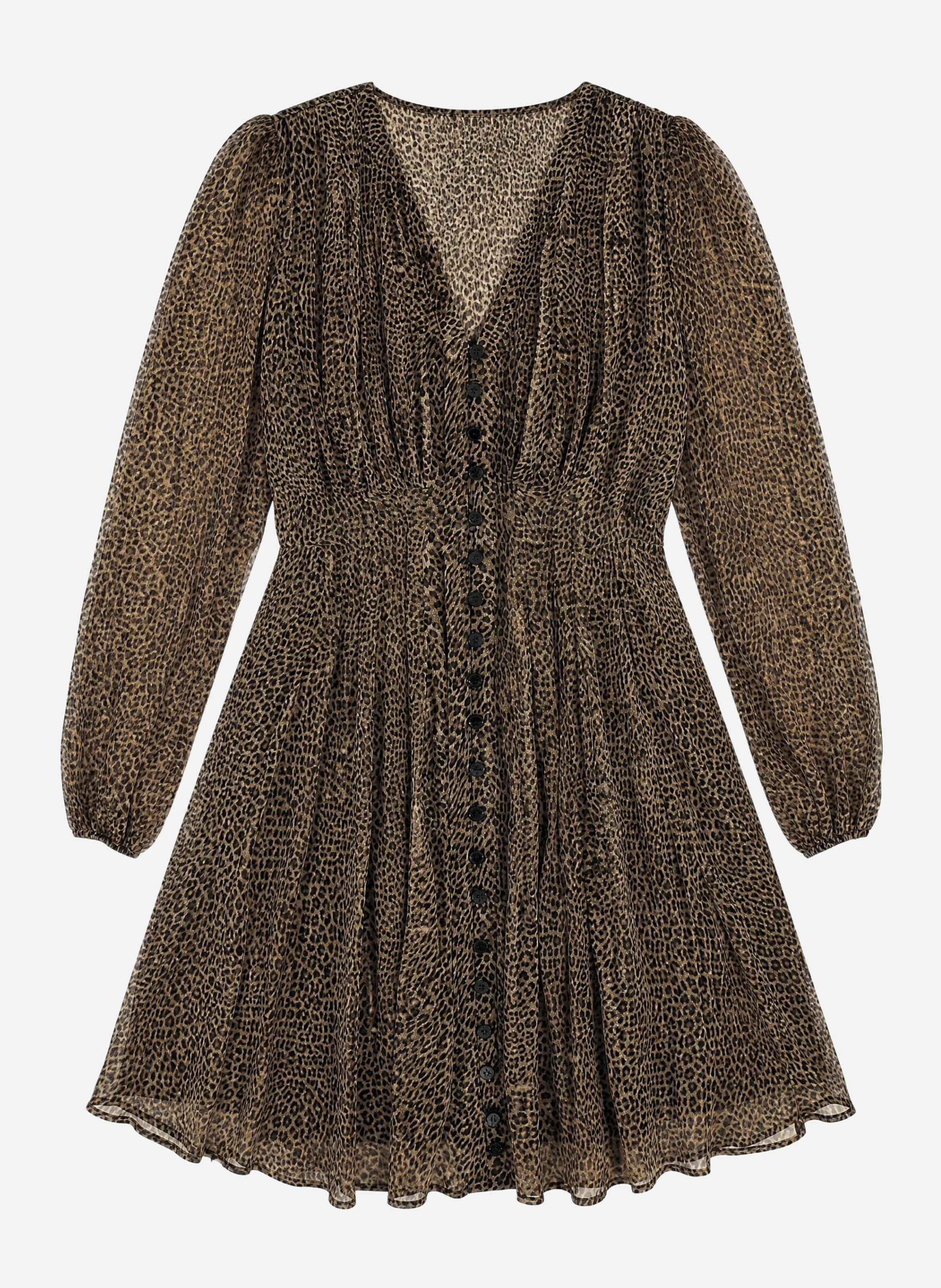 Short leopard print dress THE KOOPLES Multicolored