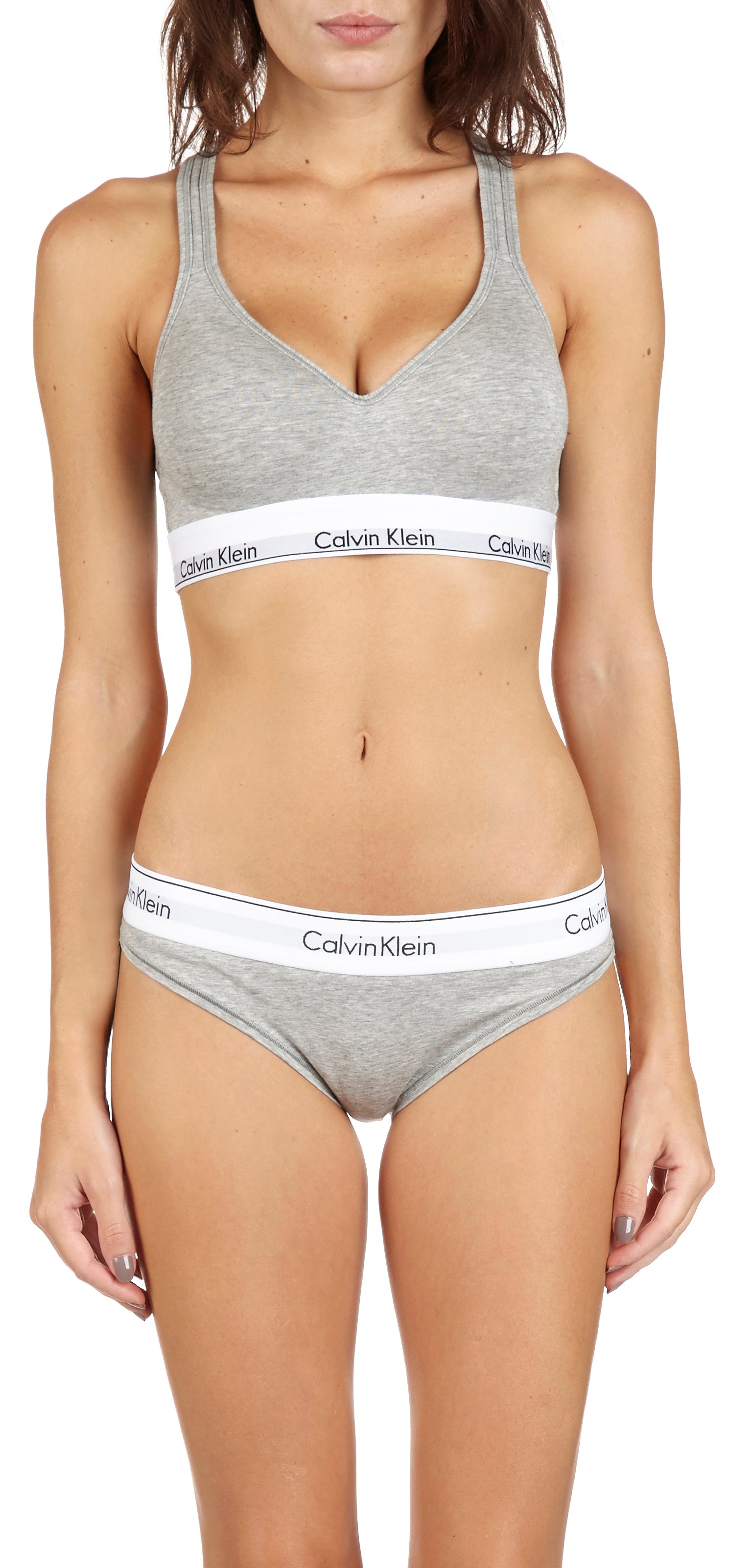 Culotte en jersey chiné CALVIN KLEIN UNDERWEAR Gris