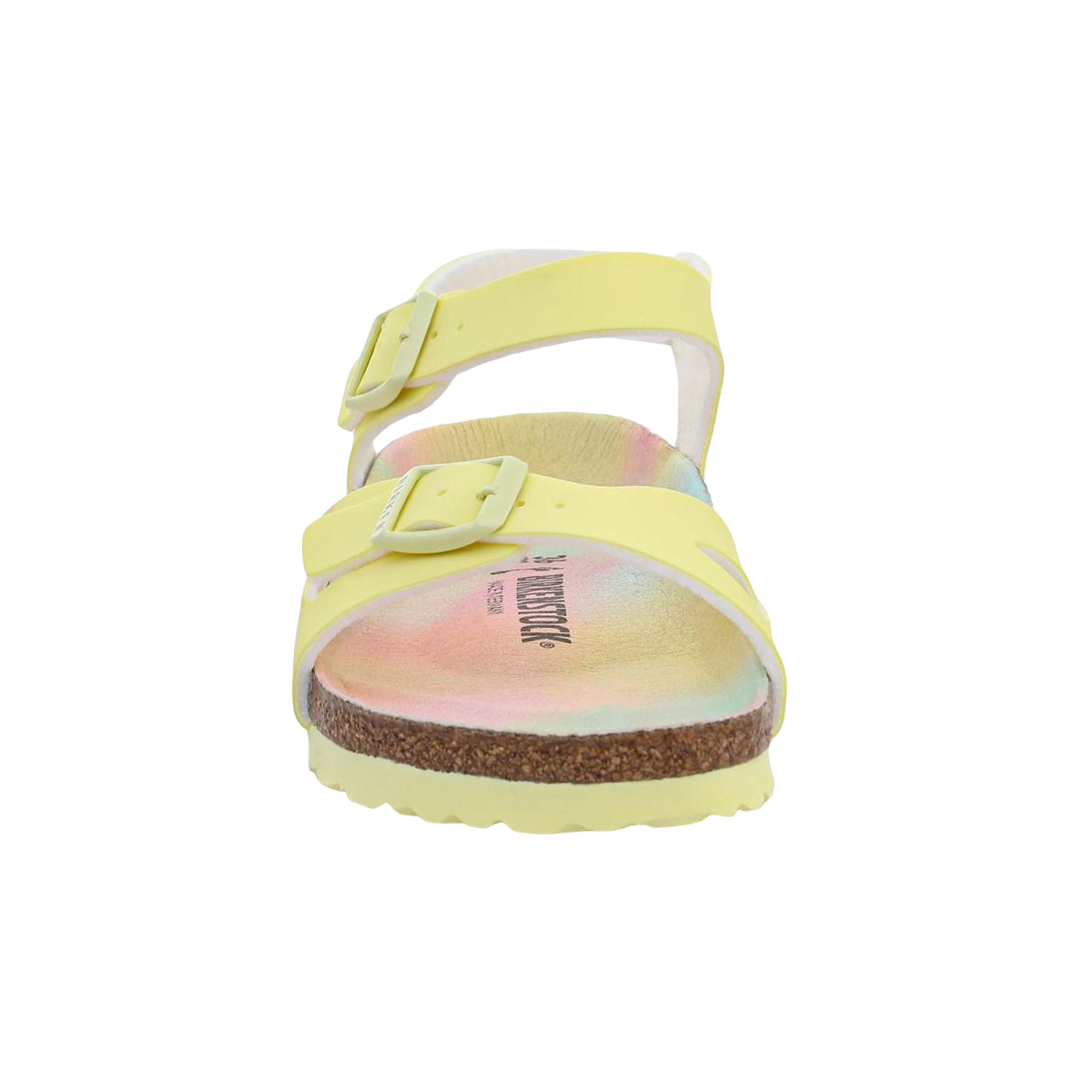 Faux leather sandals BIRKENSTOCK Yellow