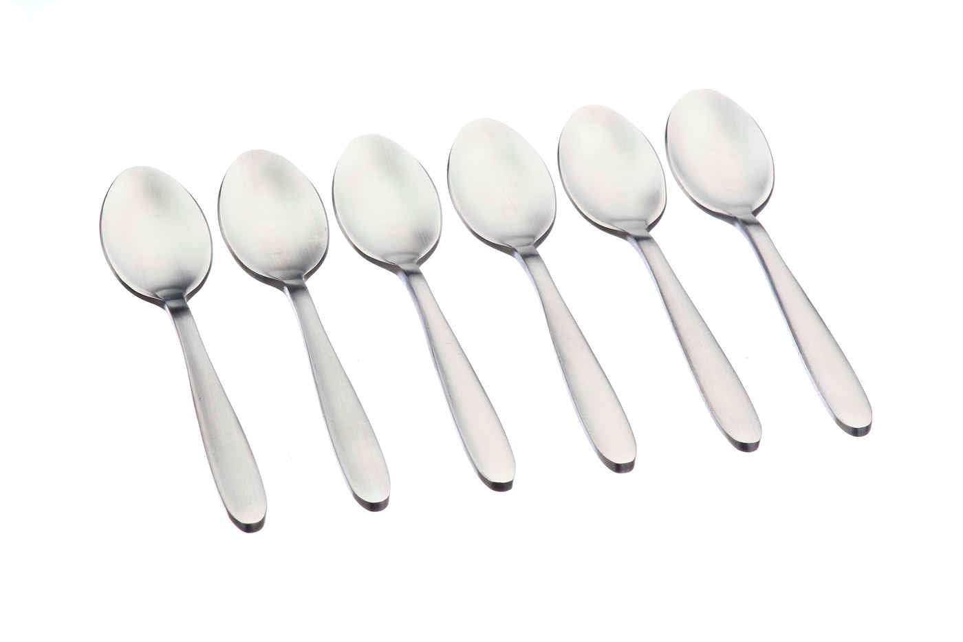Set of 6 small spoons BJORN Red