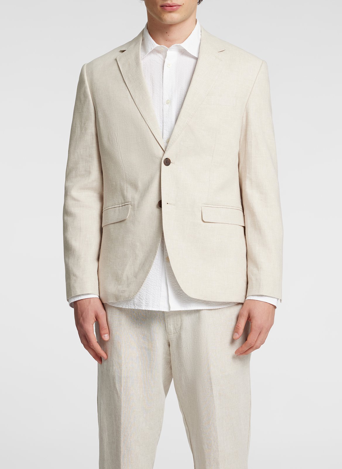 Blazer aus Leinenmischung SELECTED Beige