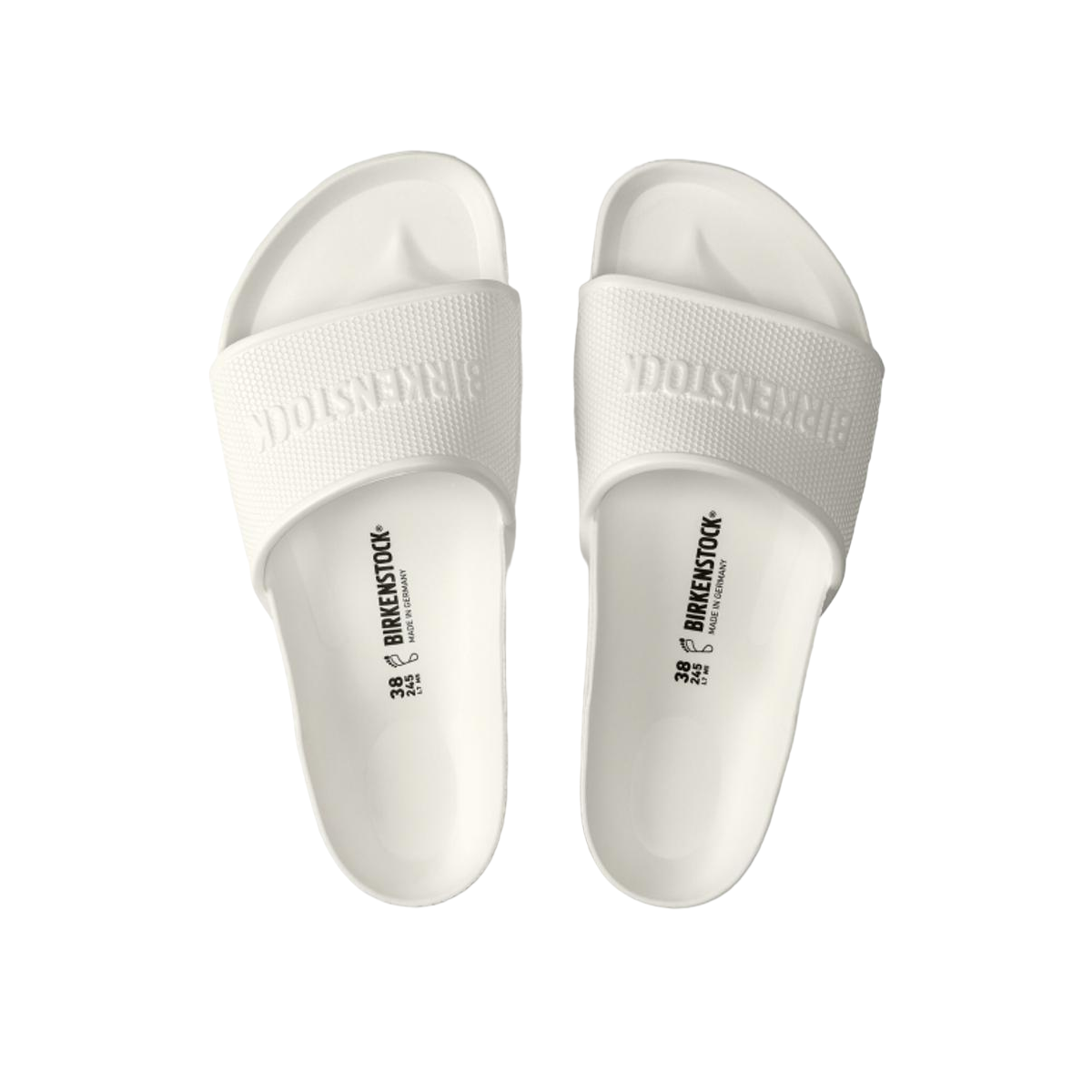 Faux leather sandals BIRKENSTOCK White