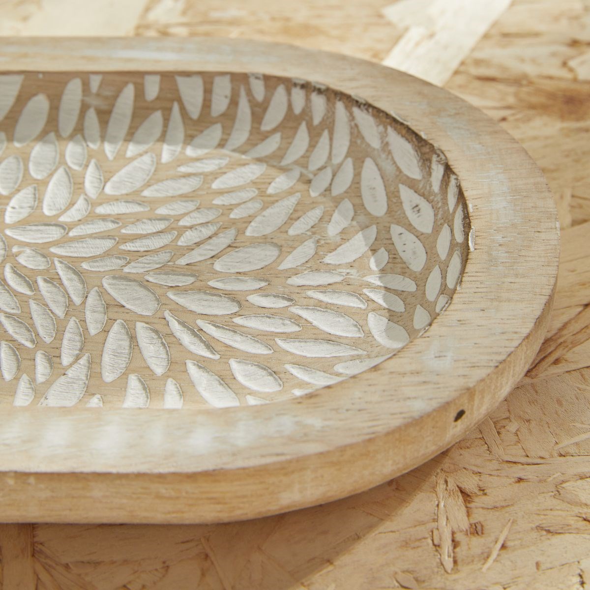 Wooden tray FACTORY Beige