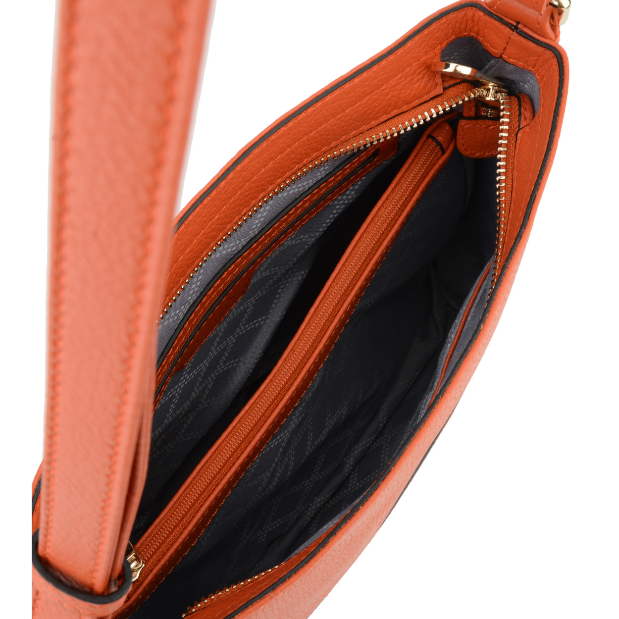 Red crossbody bag POURCHET Orange