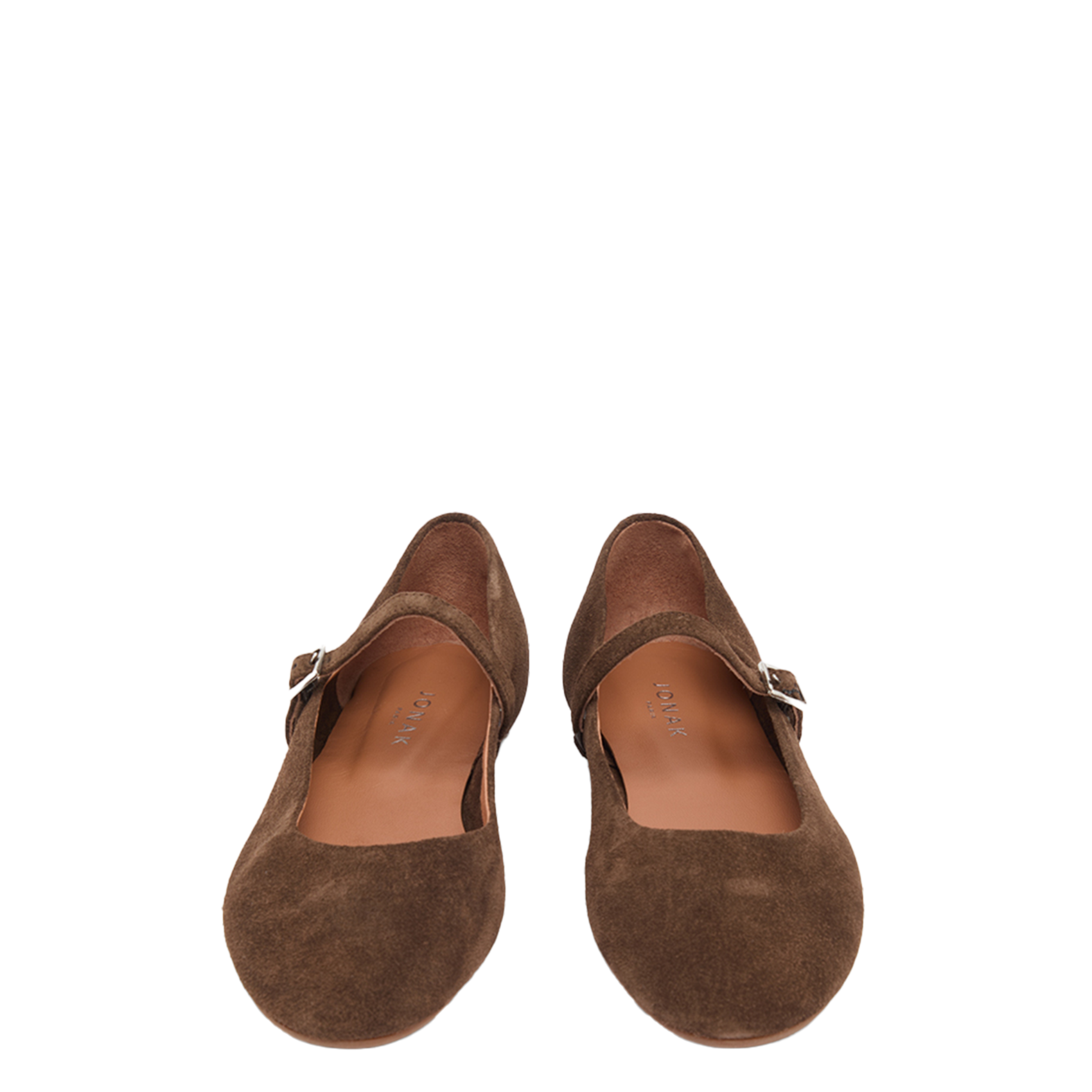 Suede ballet pumps JONAK Brown