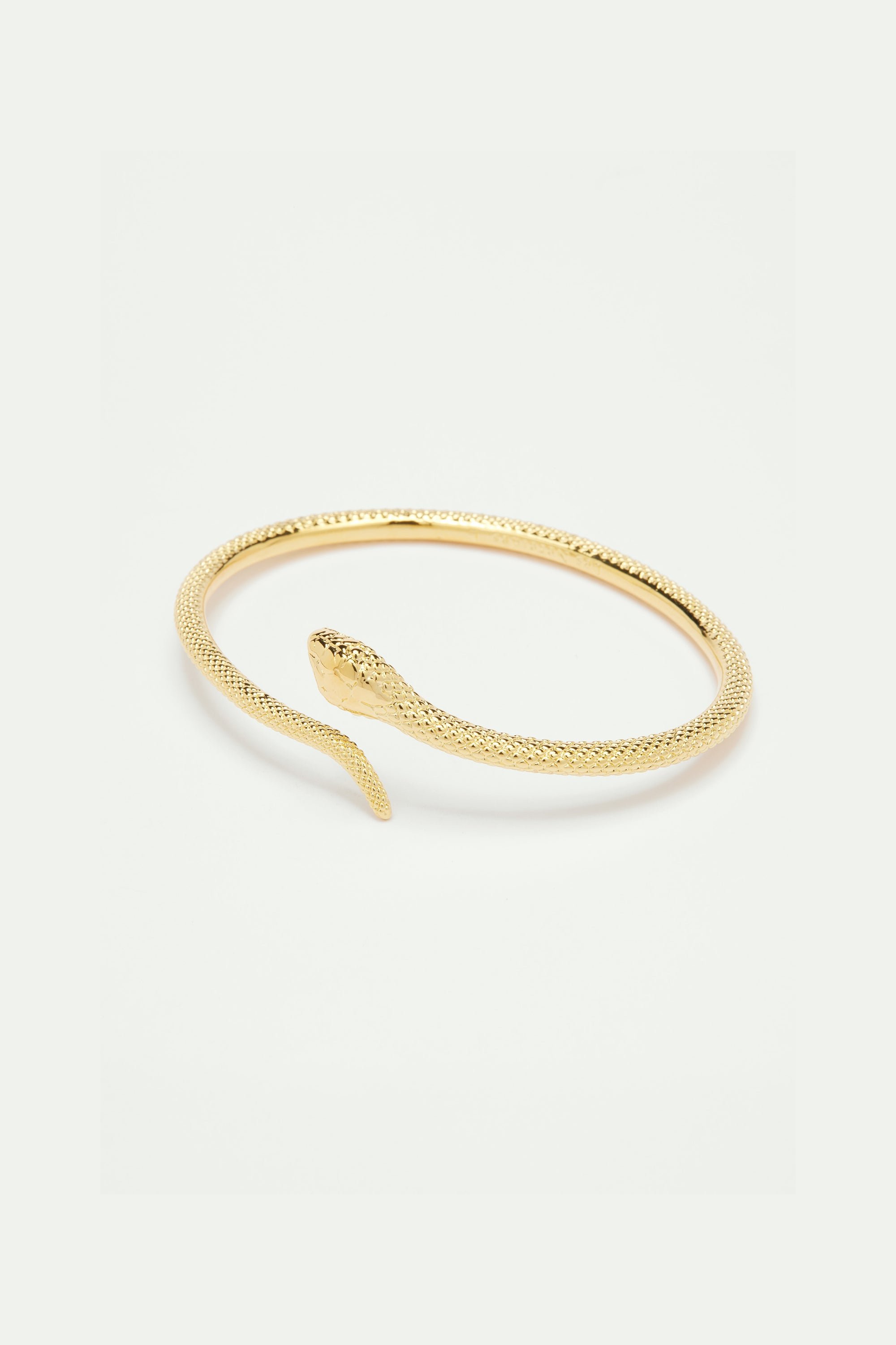 Wavy snake bangle bracelet LES NEREIDES Yellow