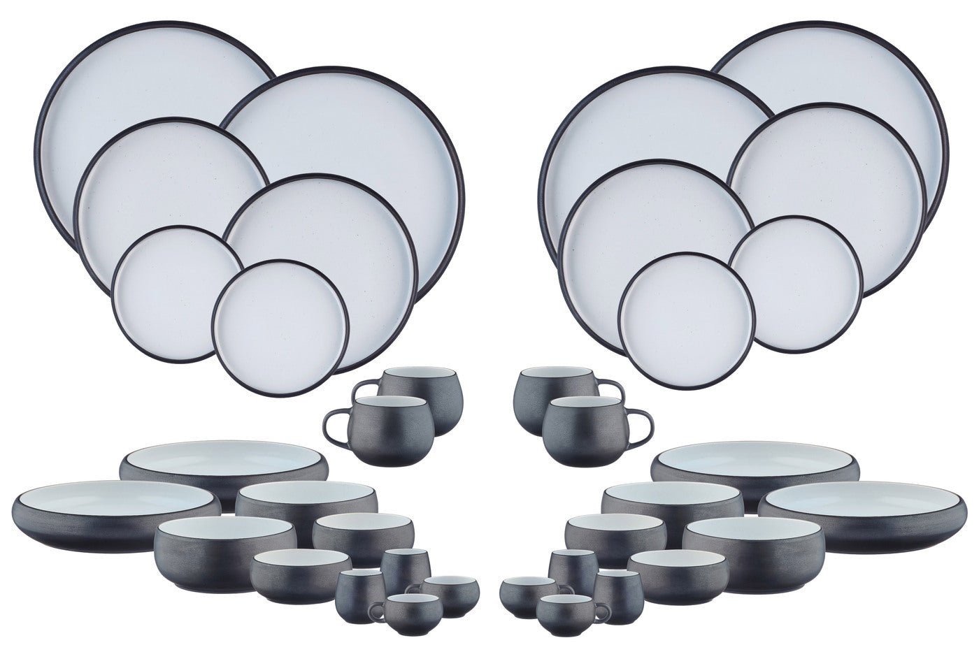 Full gourmet service - 36 pieces - onyx BJORN Black