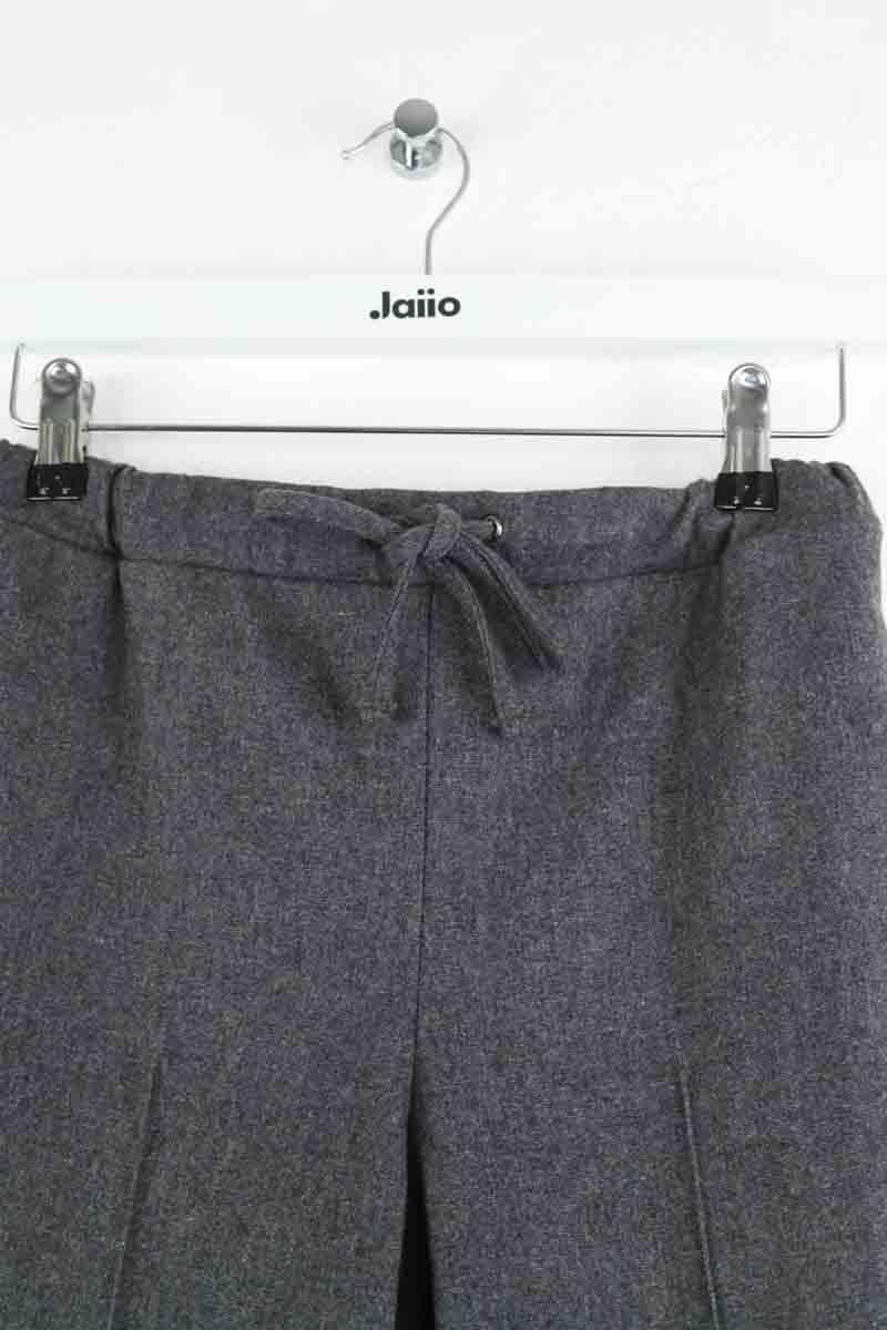 Alpha slim wool trousers CHLOE STORA - SECONDE MAIN Grey