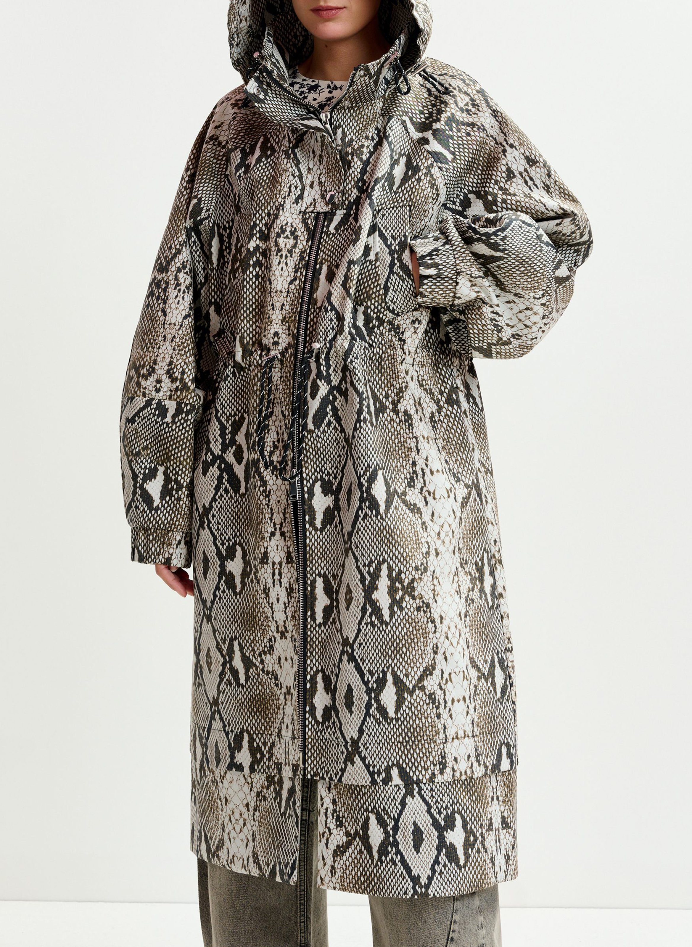 Parka col montant en coton ESSENTIEL ANTWERP Vert