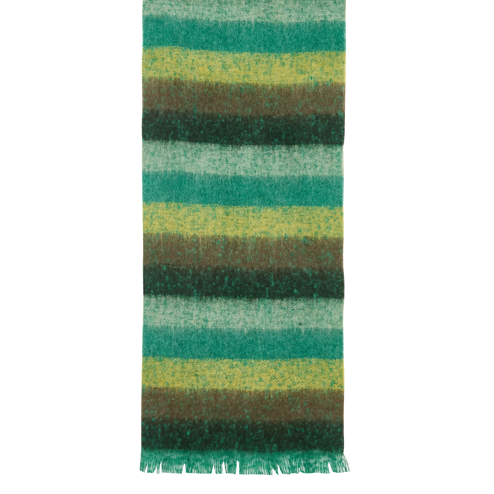 Striped pattern scarf LA FEE MARABOUTEE Green