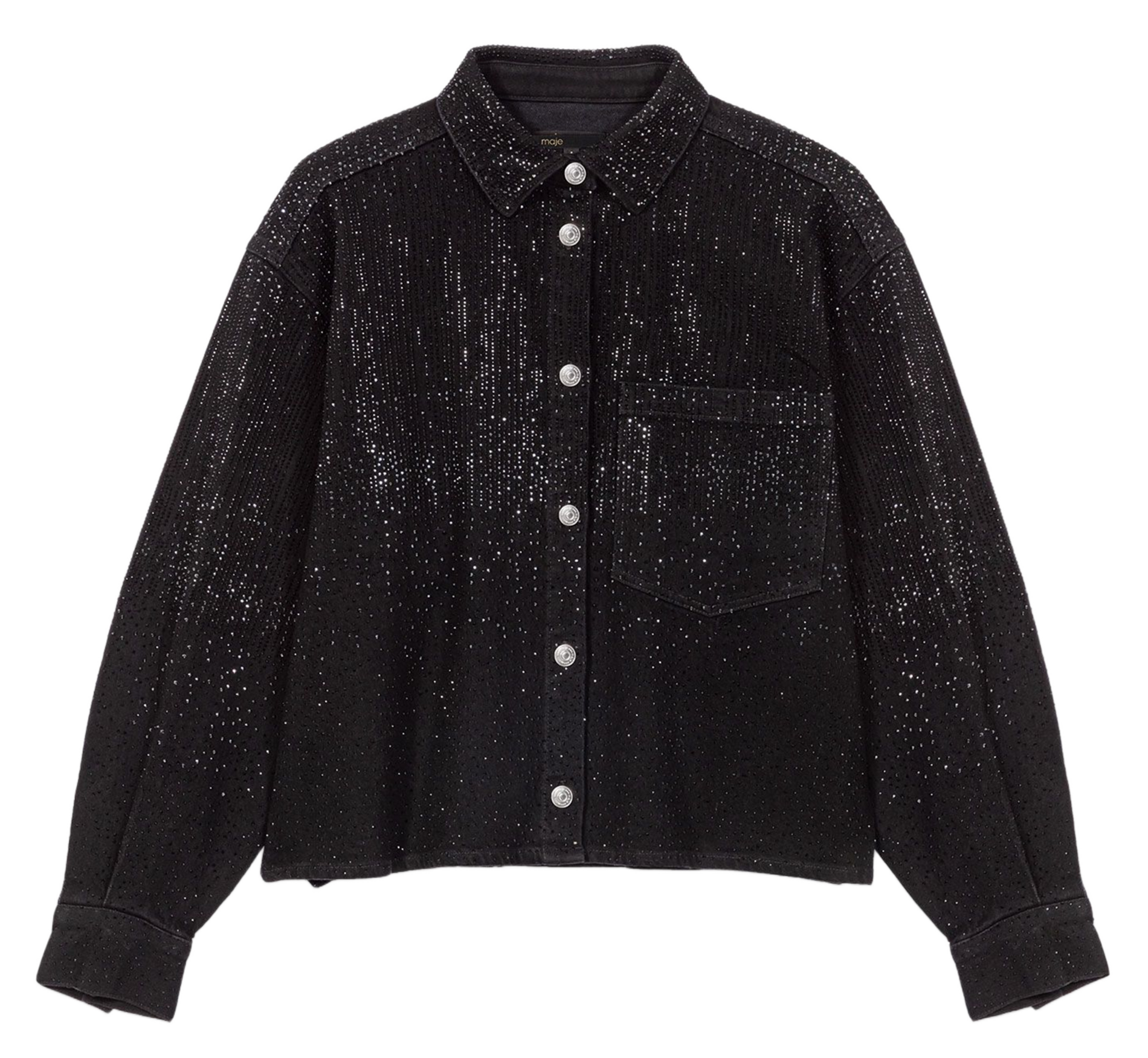 Chemise col classique  MAJE Noir