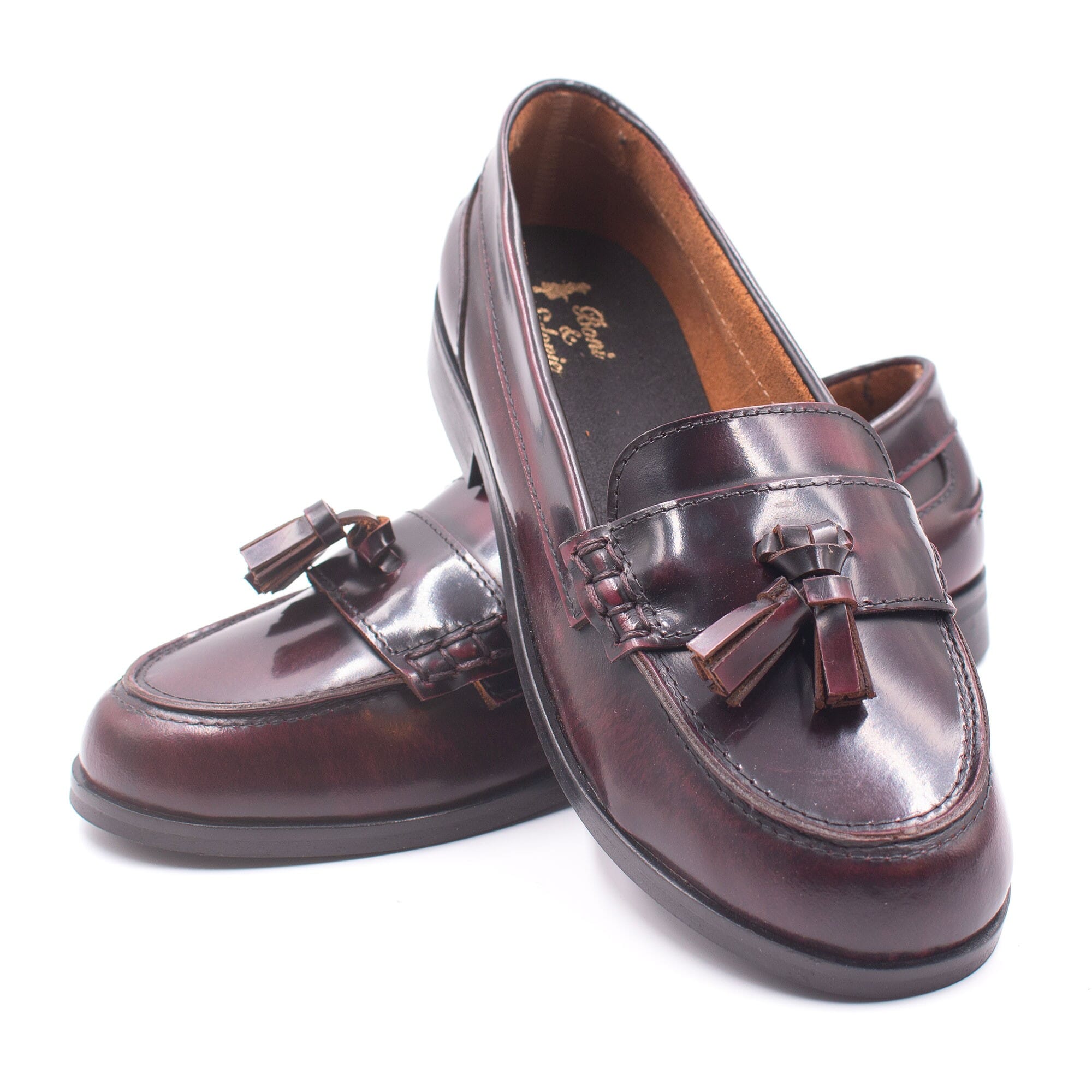 Mocassins fille à pompoms Boni & Sidonie Rouge