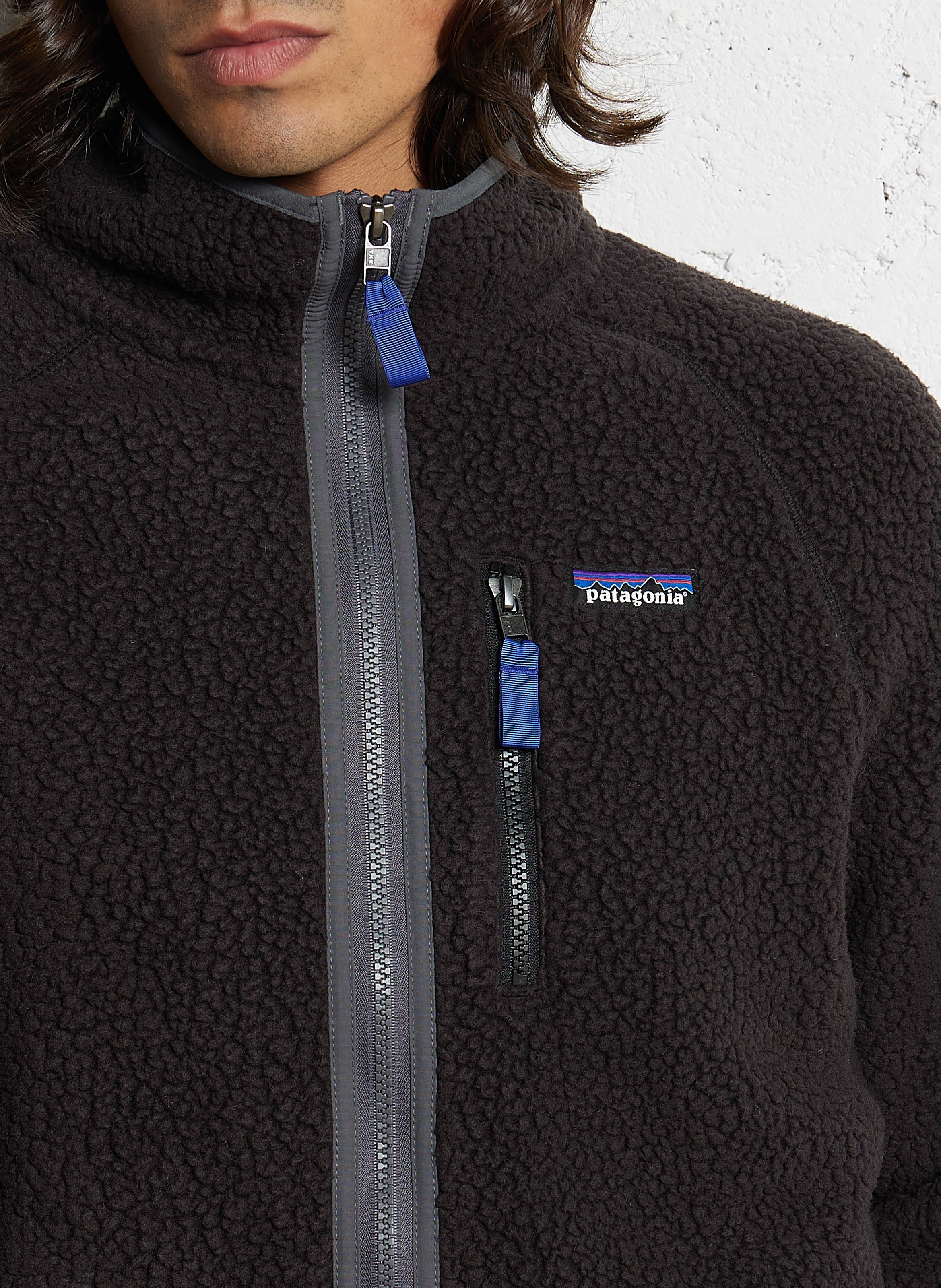 Textured high-neck fleece PATAGONIA Black