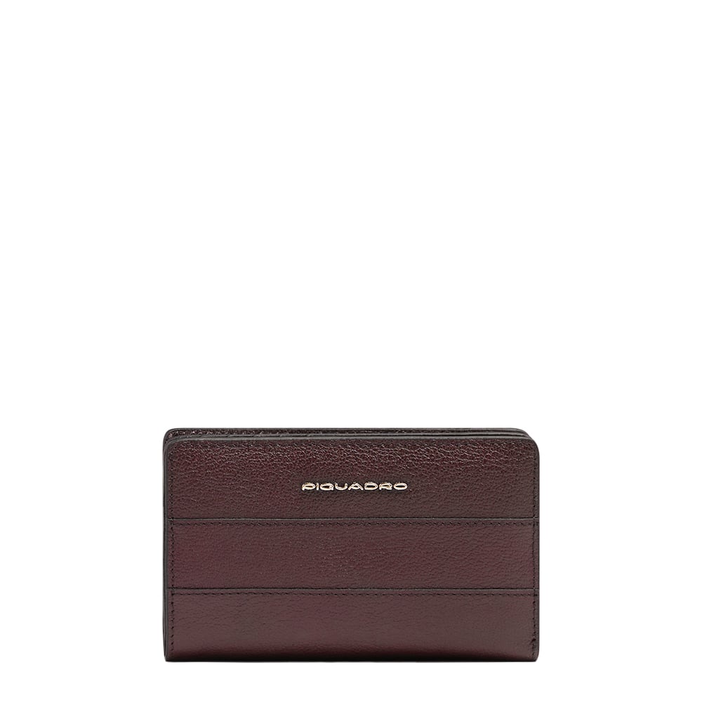 Babylon leather wallet PIQUADRO Red