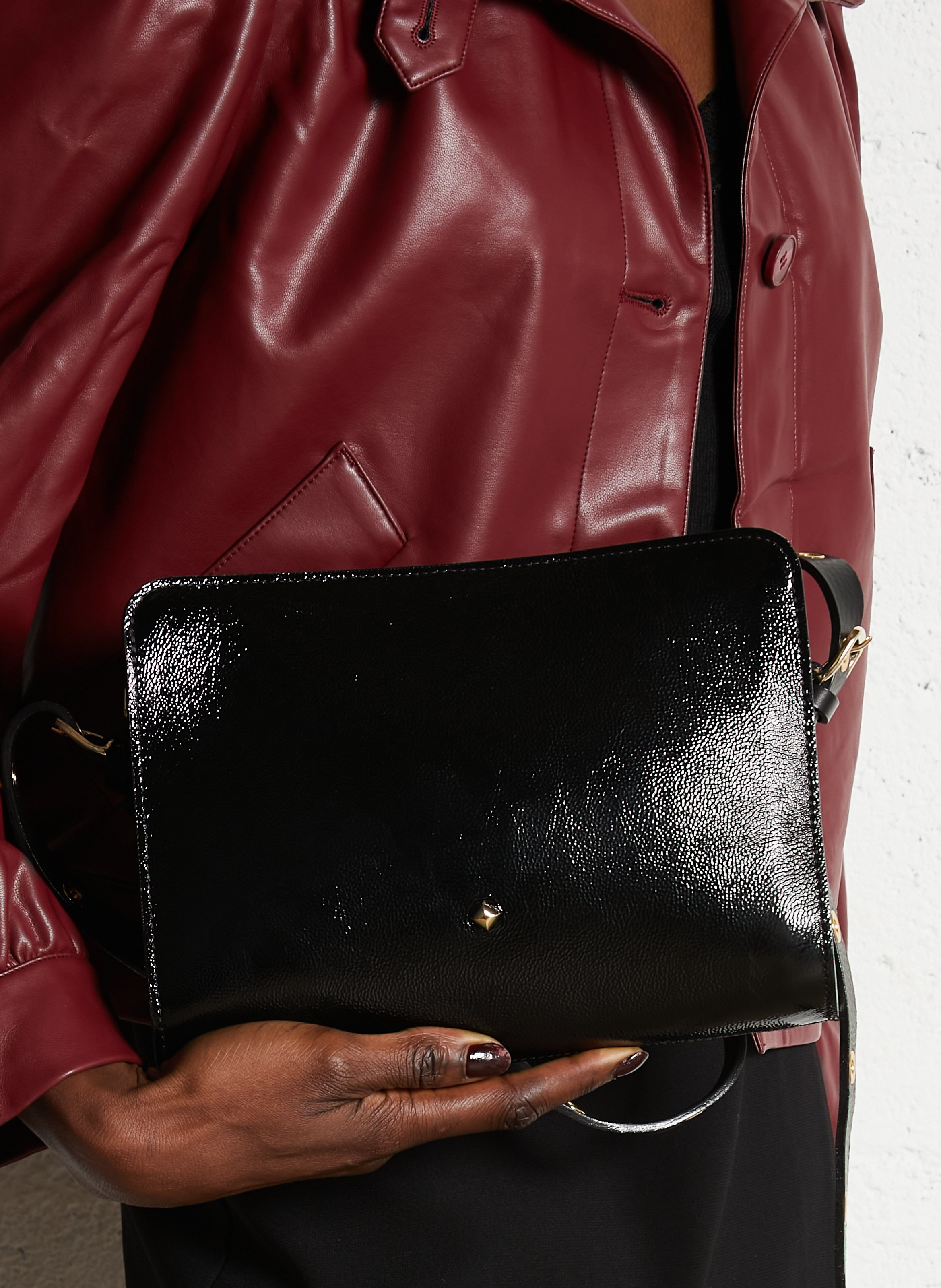 Brieftasche aus Leder HERBERT FRERE SOEUR Schwarz