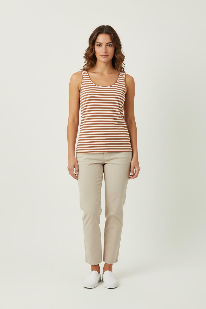 Top & tank top INES DE LA FRESSANGE - Seconde main Brown