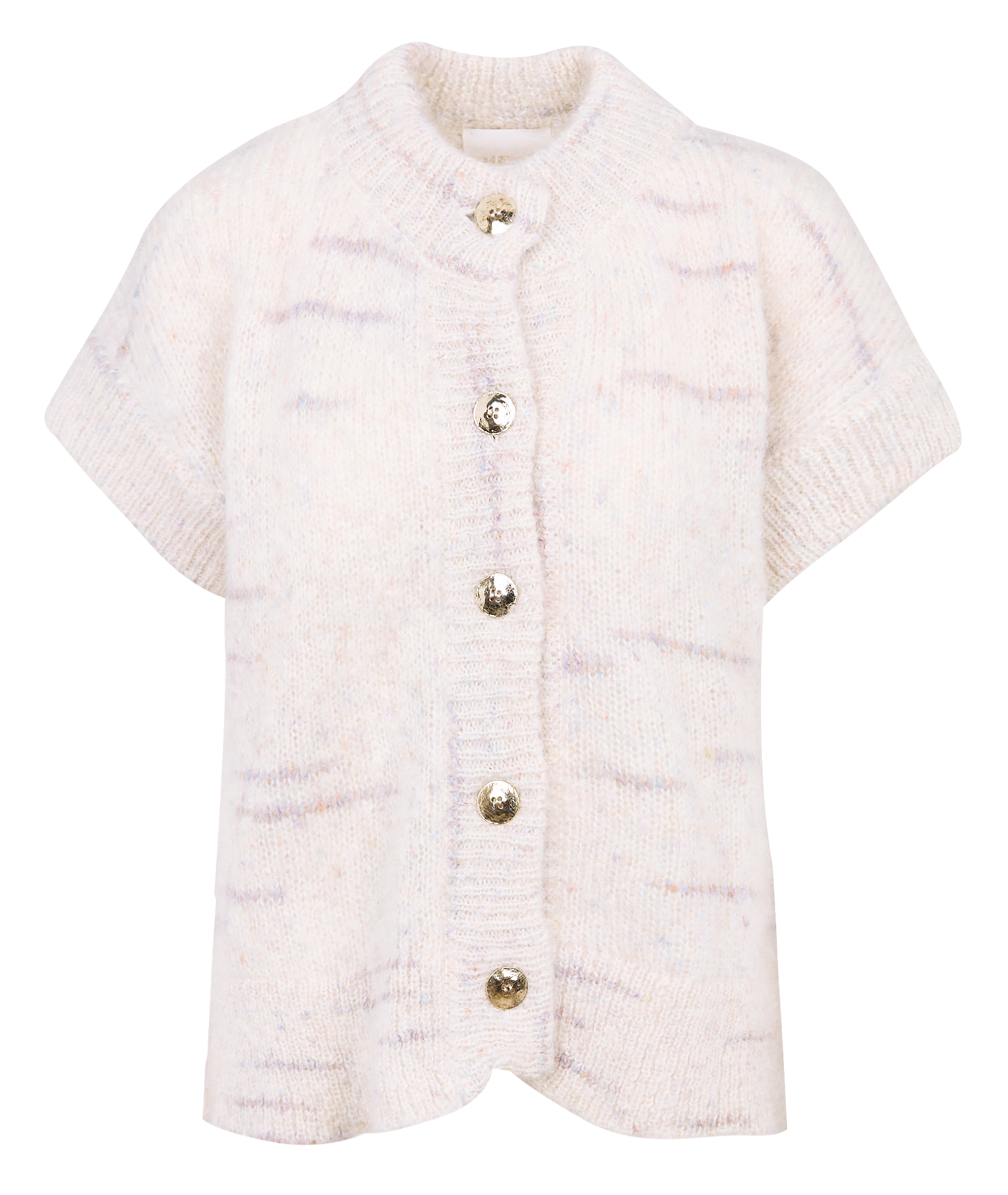 Gilet ample duveteux en laine mélangée THE LABEL EDITION Beige