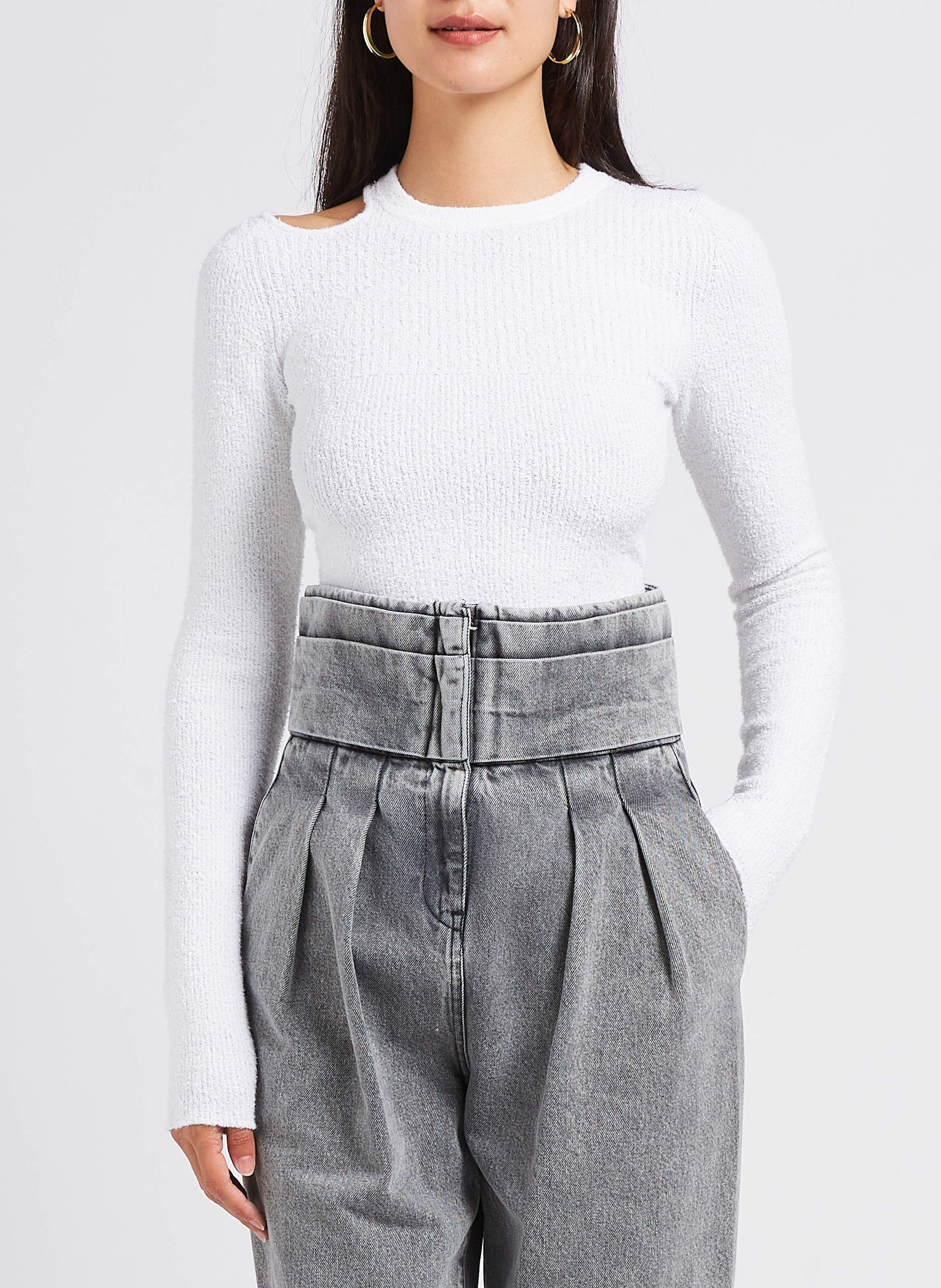 Strakke trui met ronde hals IRO Beige