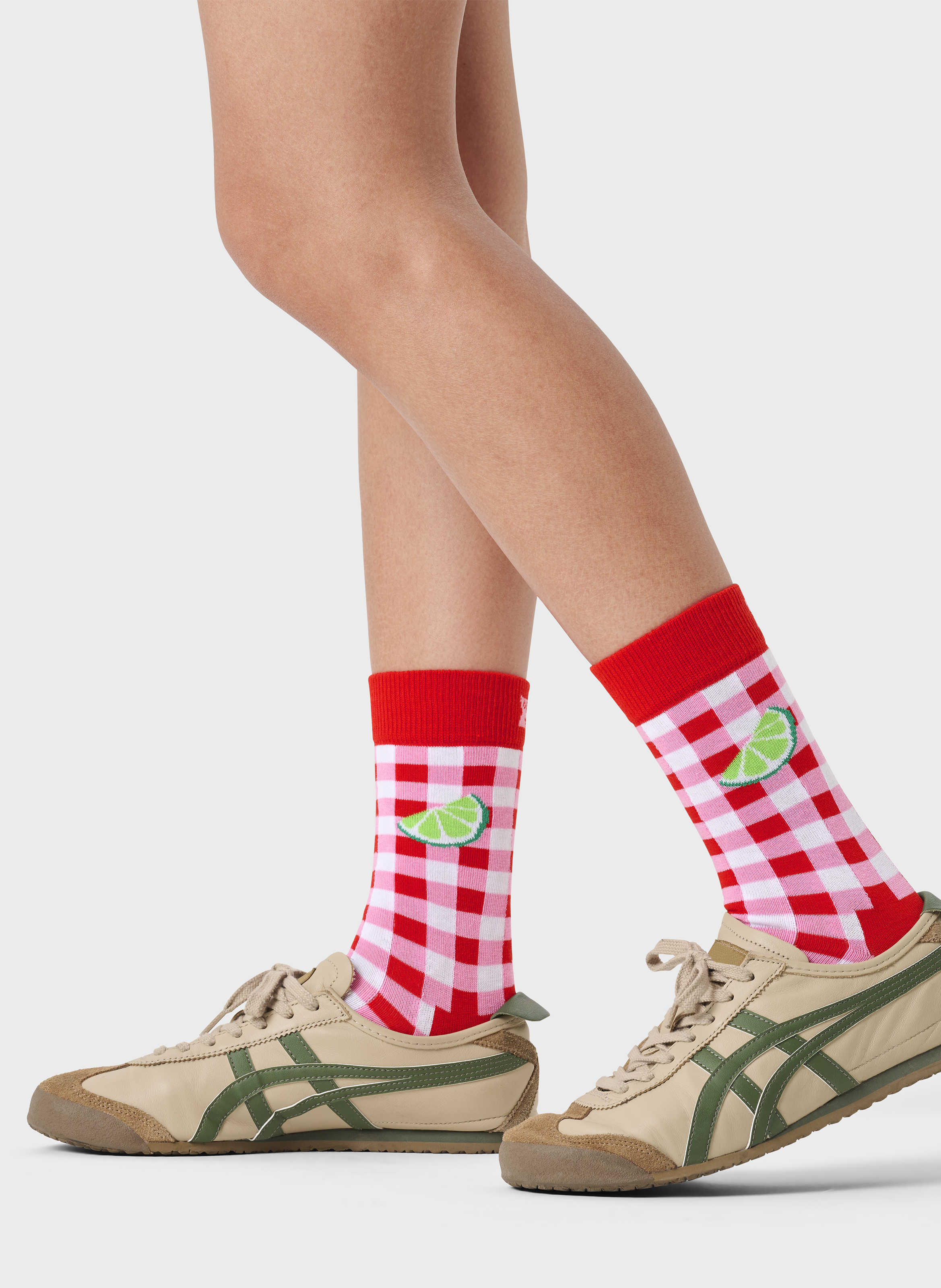 Chaussettes en coton mélangé imprimé HAPPY SOCKS Rouge