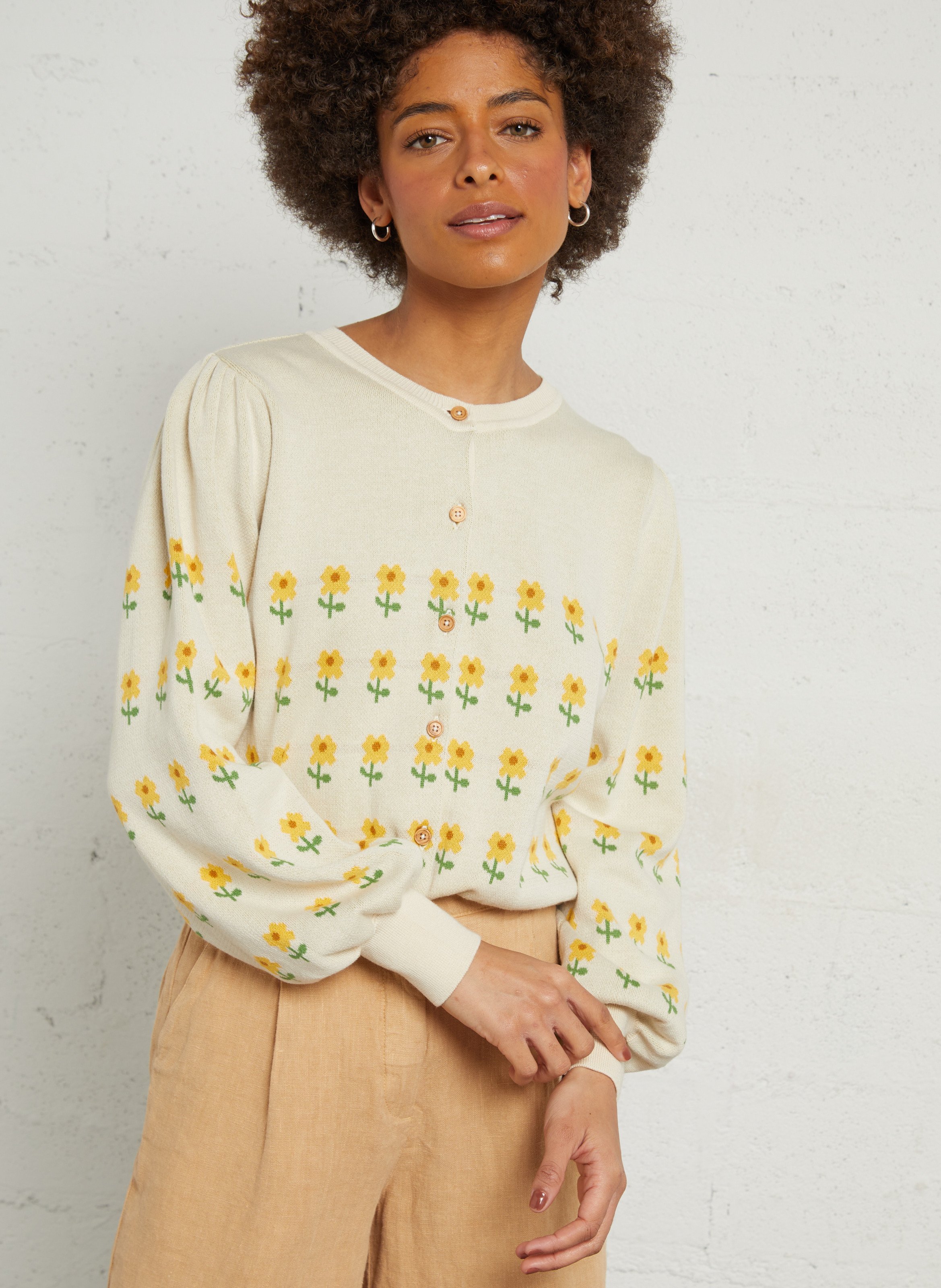Round-neck cardigan EMILE ET IDA