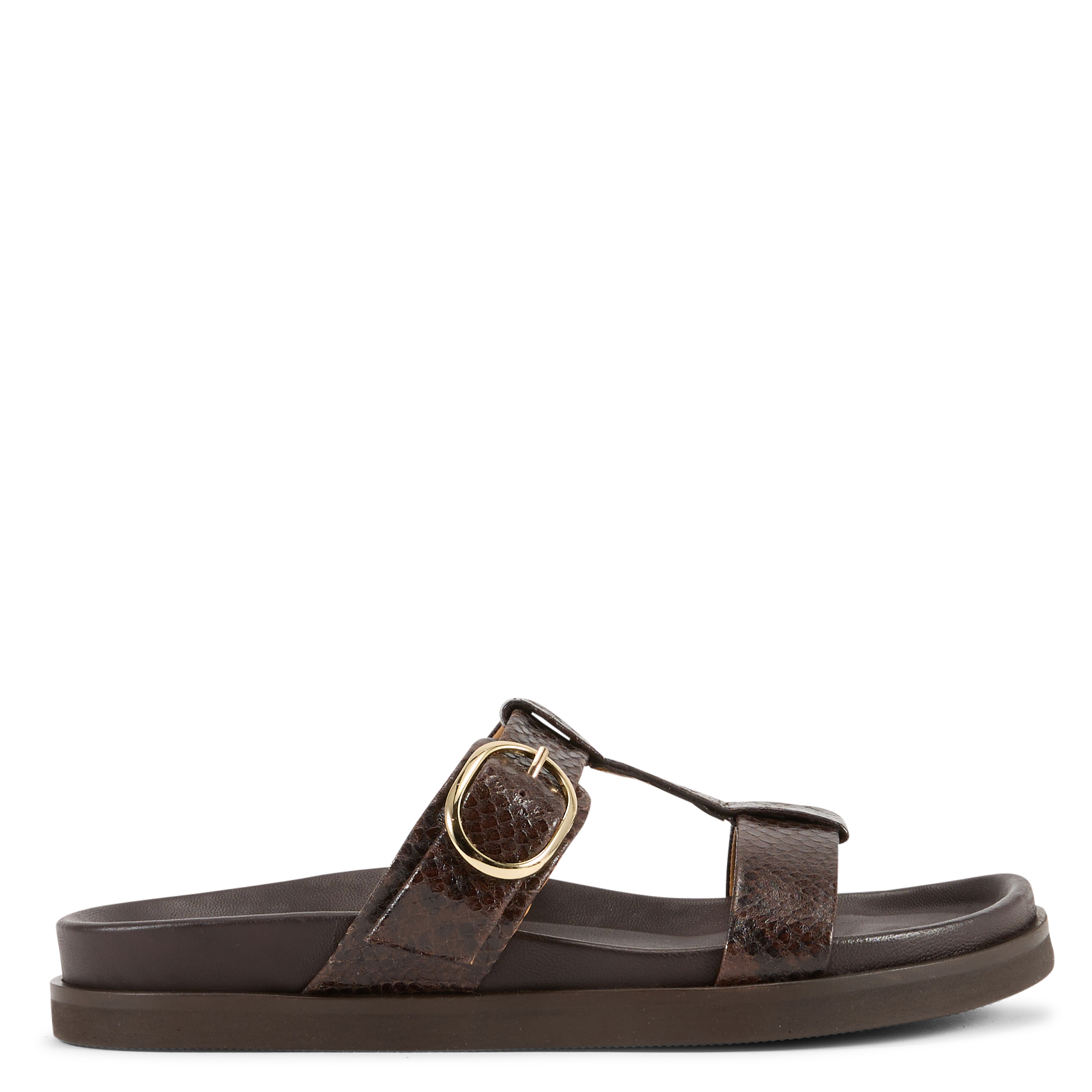 Mules plates en cuir  BOBBIES Marron