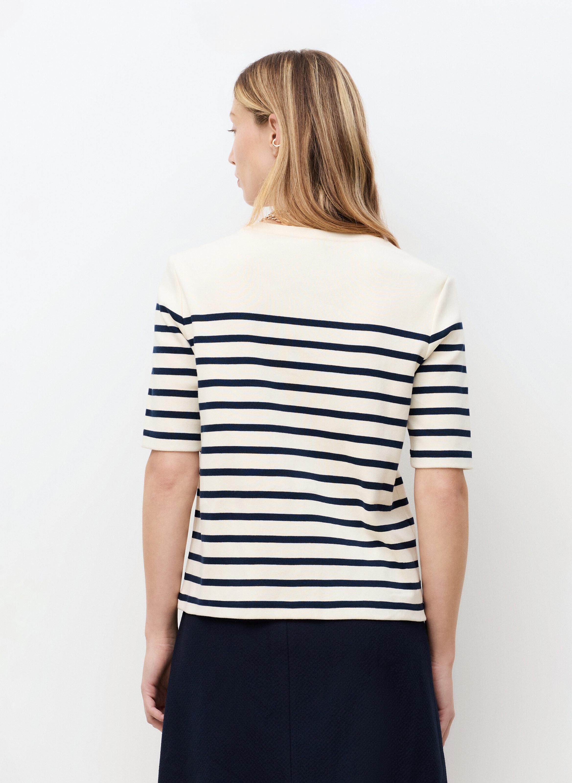 Camiseta con cuello redondo  CAROLL Beige