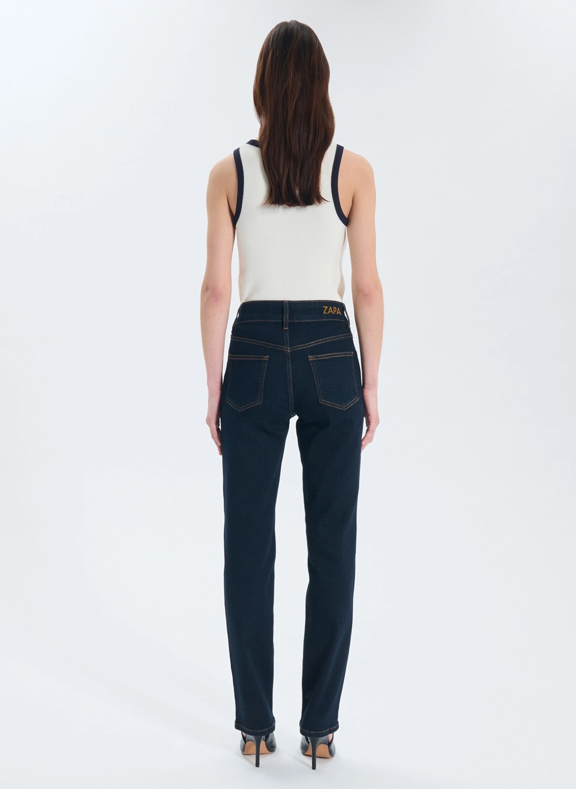 Rechte jeans - katoenblend ZAPA Zwart