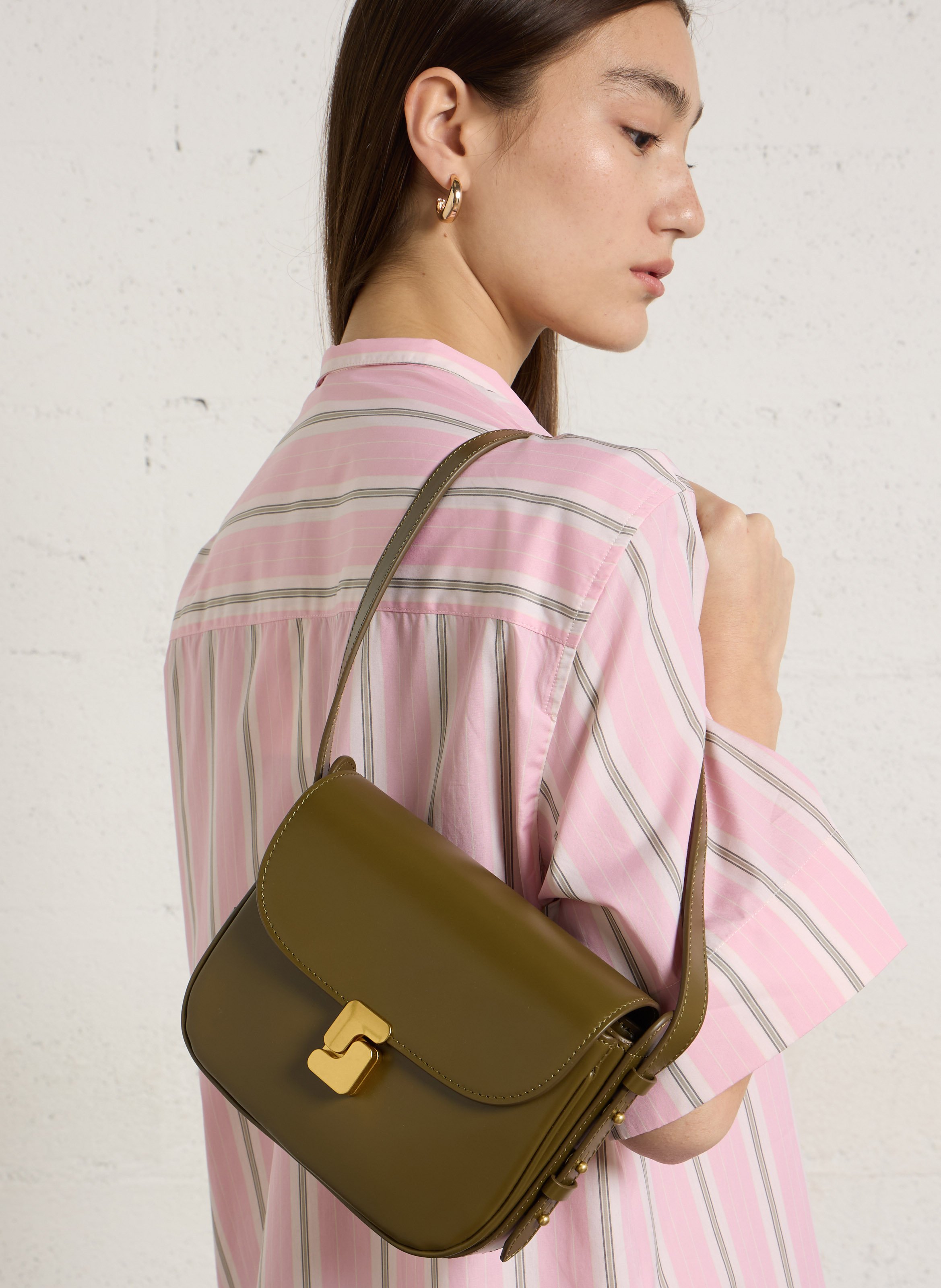 Brieftasche aus Leder SOEUR Khaki
