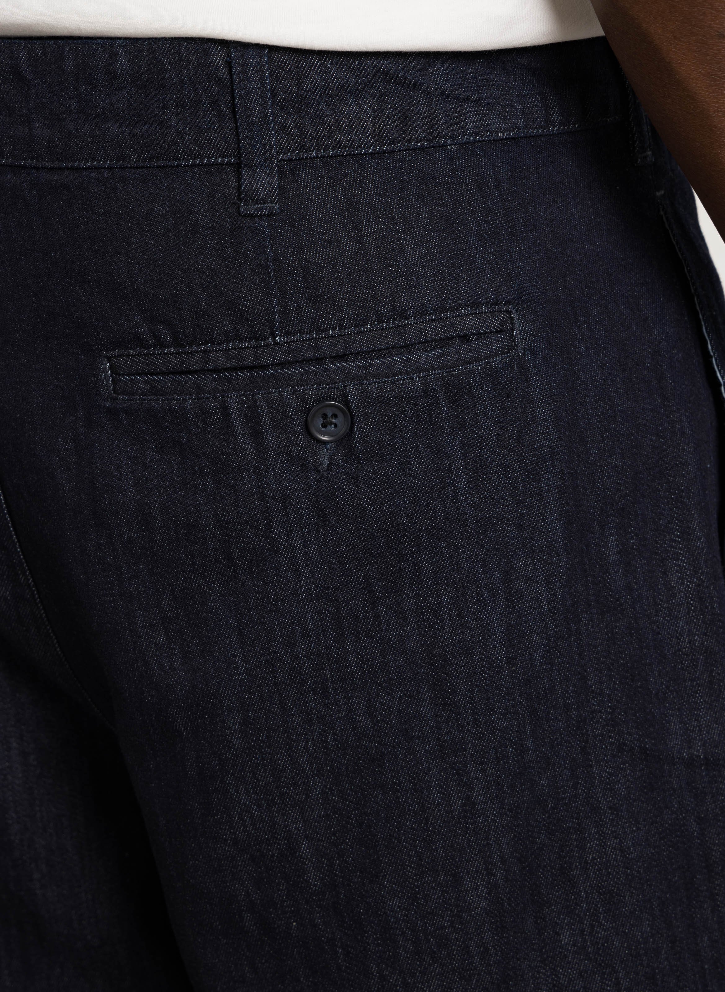 Corto de mezclilla grande de algodón CASUAL FRIDAY Azul