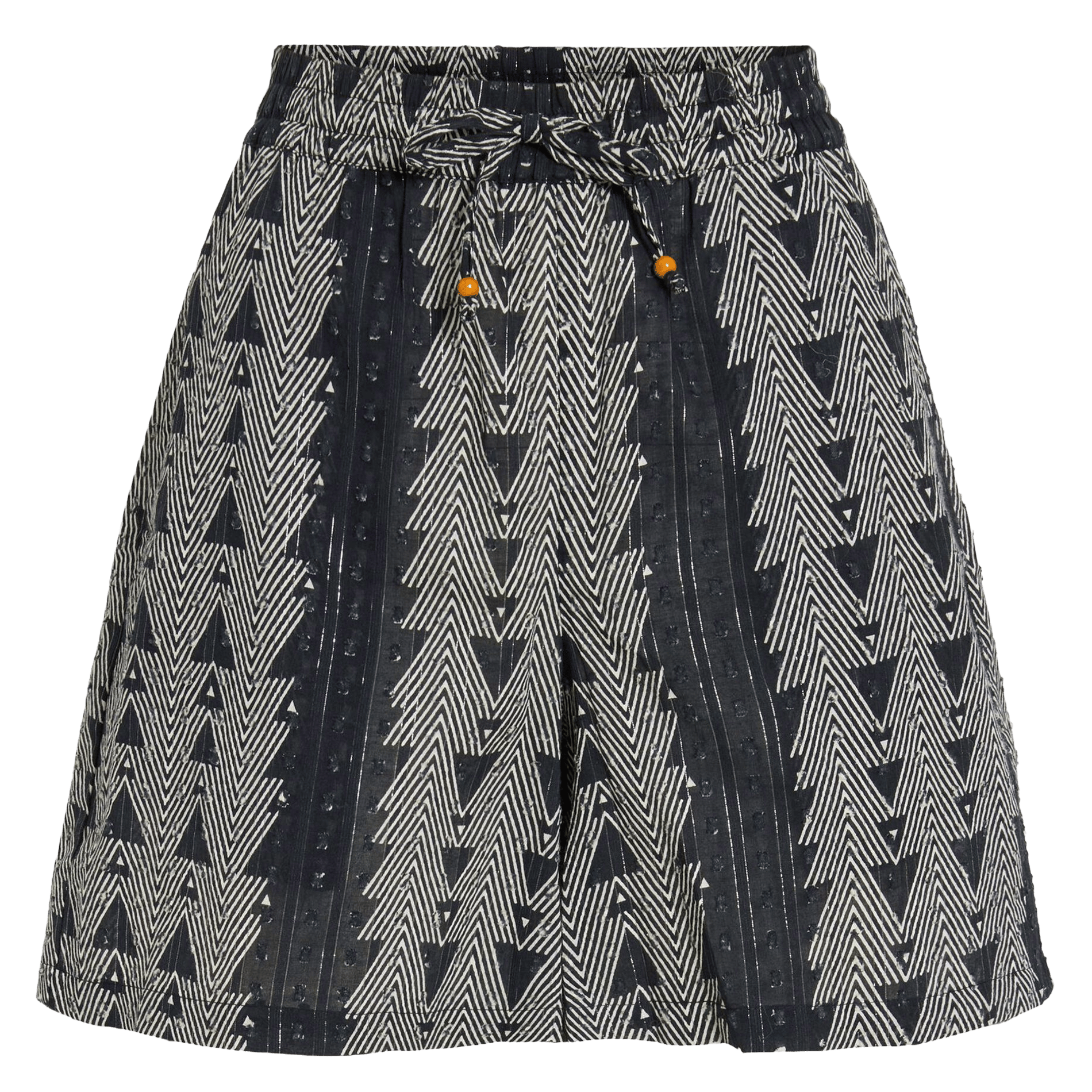 Weite Shorts mit Print VILA Schwarz