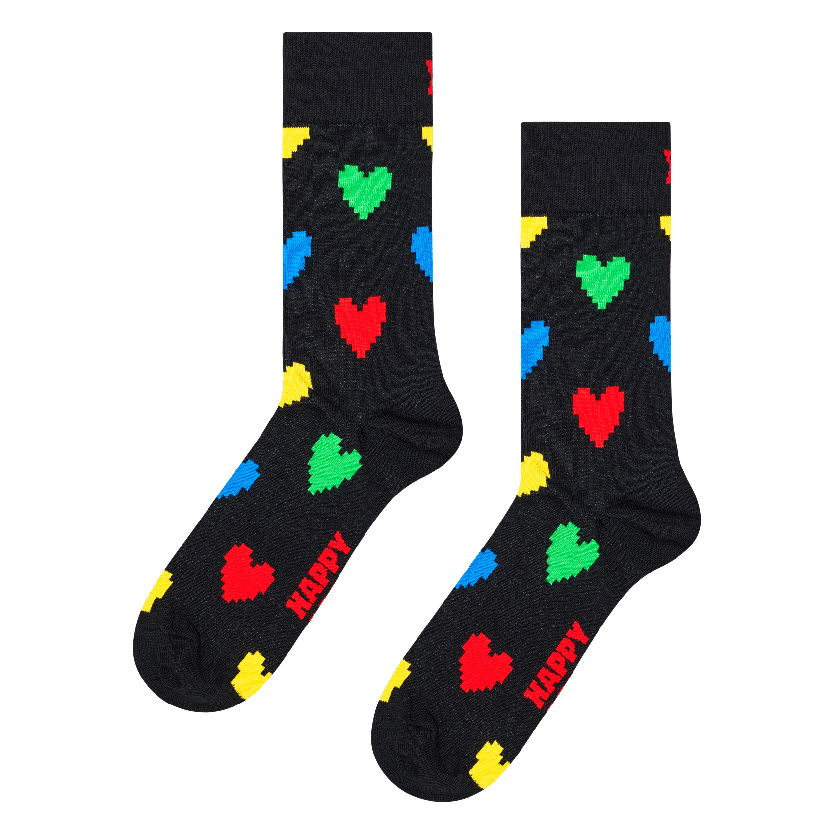 Sokken met print | katoenblend HAPPY SOCKS Zwart