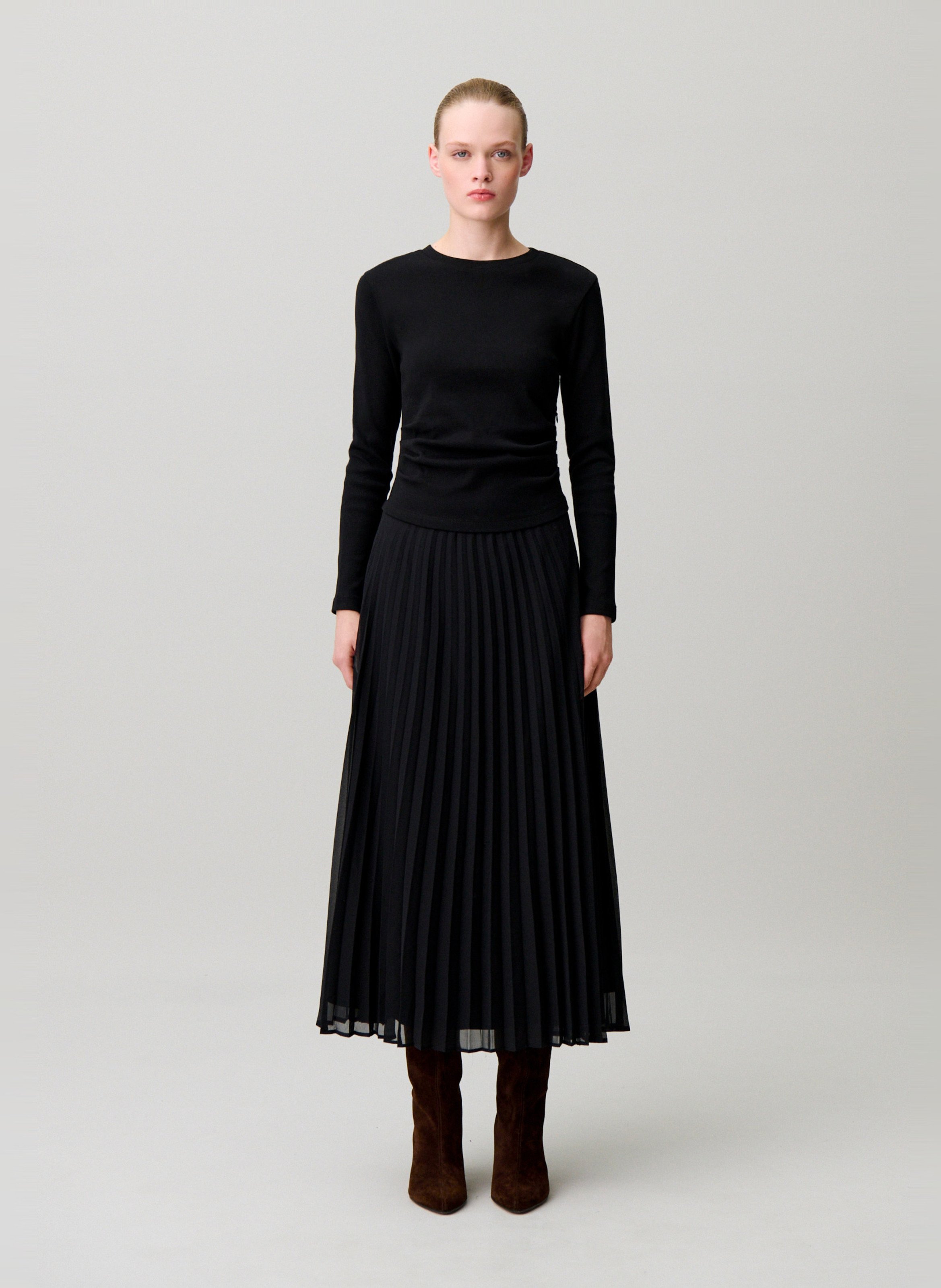 Robe longue évasée CLAUDIE PIERLOT Noir