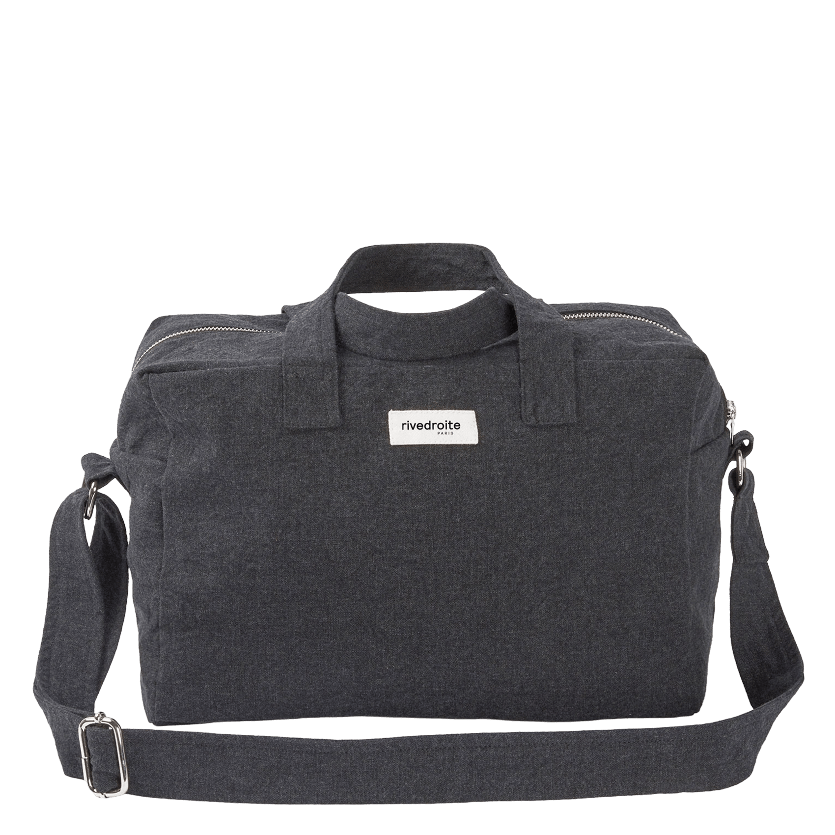 Sac à main en coton mélangé RIVEDROITE PARIS Noir