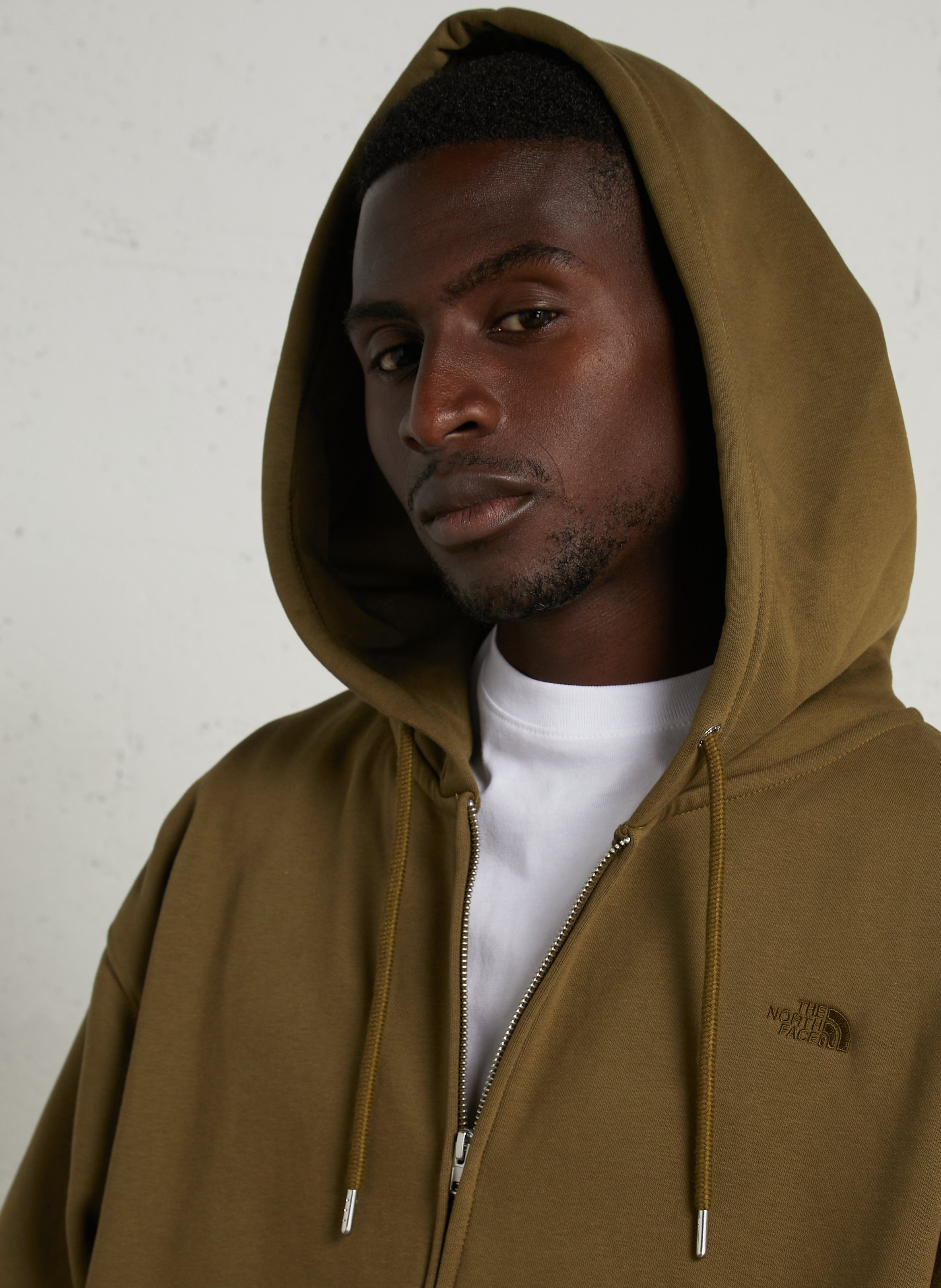 Sweat oversize en coton mélangé THE NORTH FACE Kaki