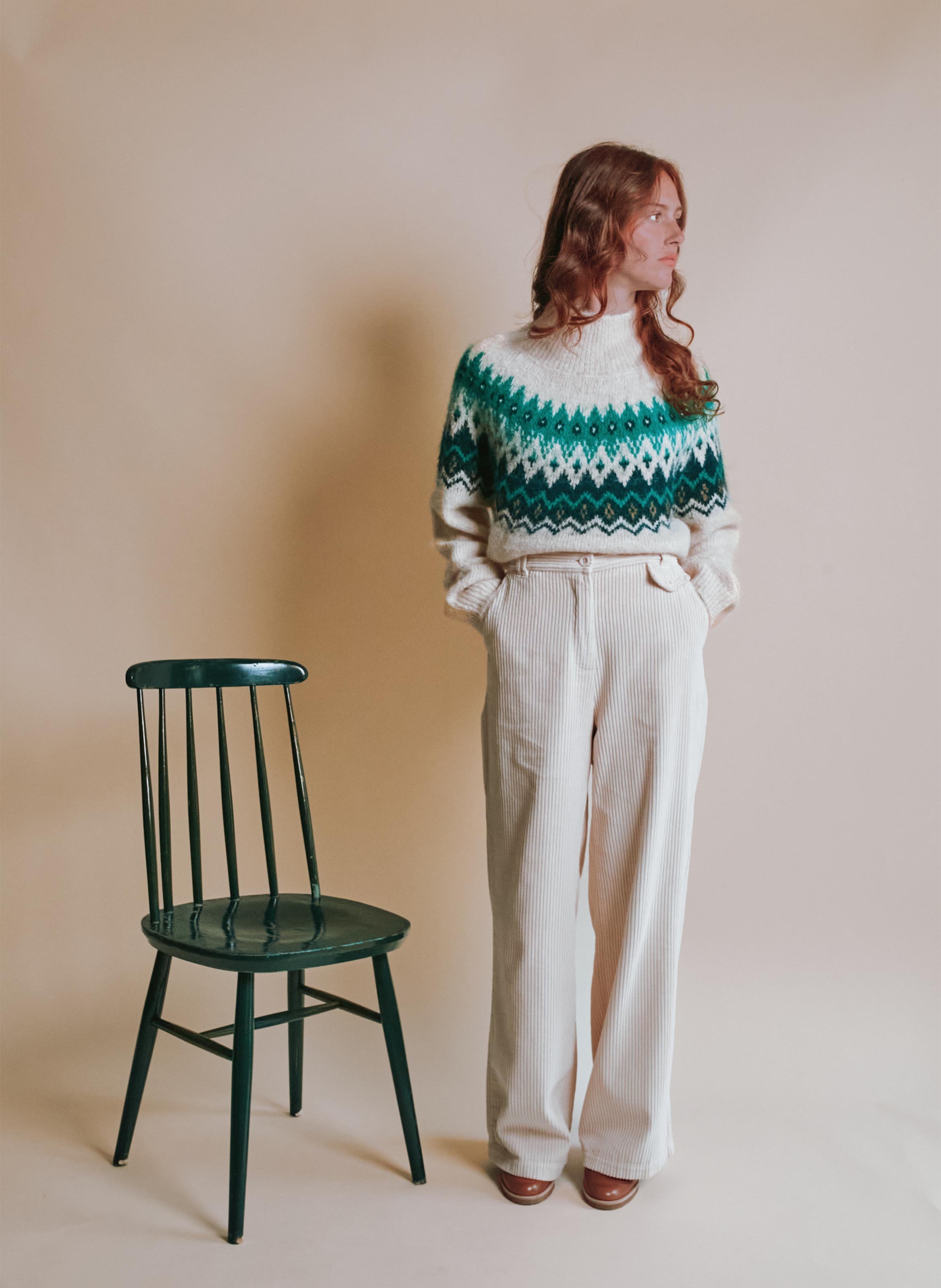 High-neck sweater EMILE ET IDA Beige