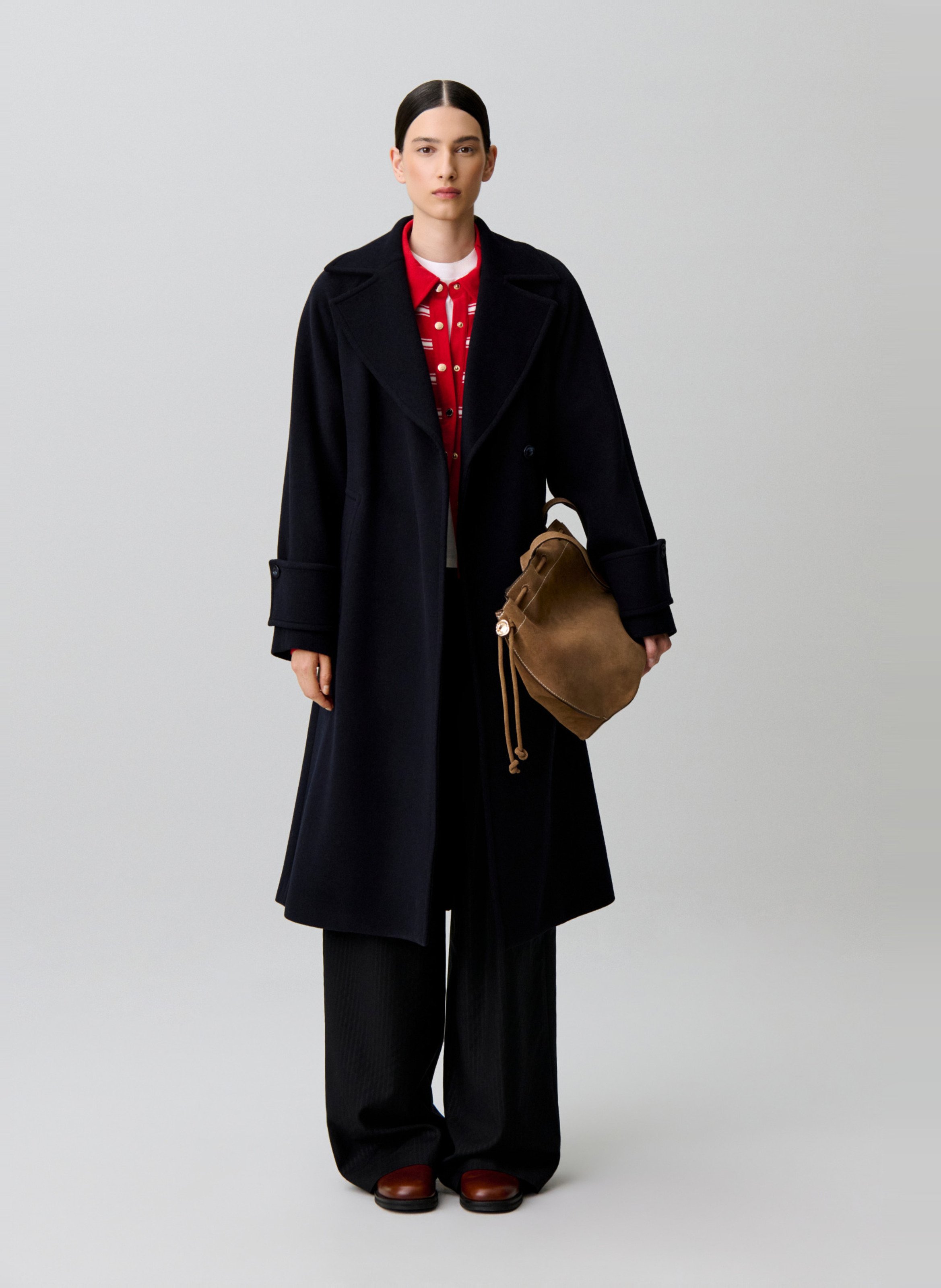 Wendemantel aus Wolle CLAUDIE PIERLOT Blau