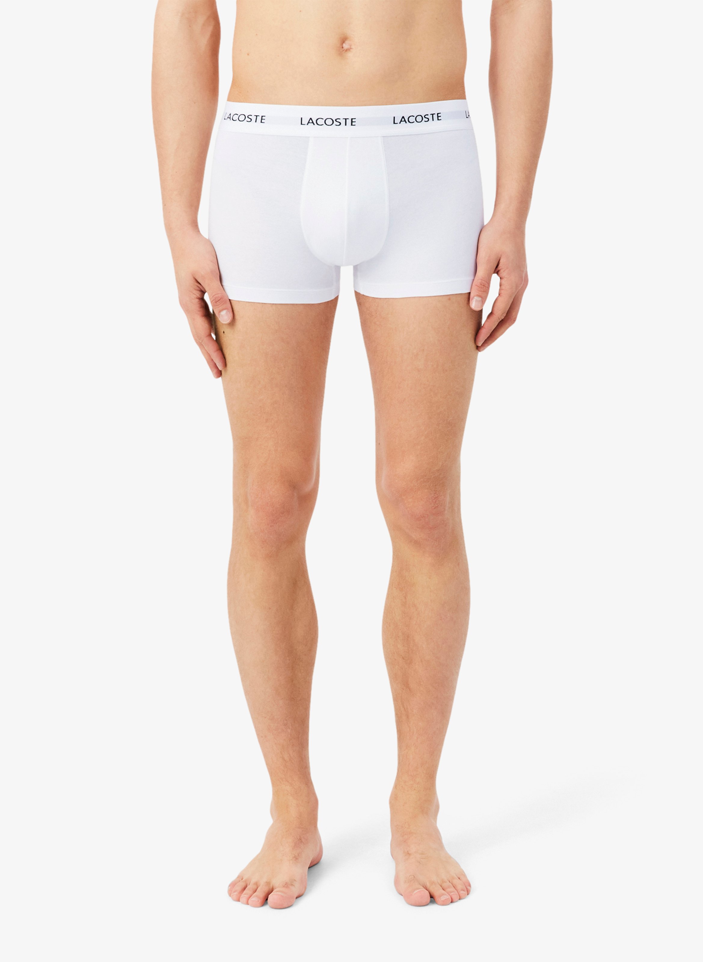 Set aus 3 kurzen Boxershorts aus gemischter Baumwolle LACOSTE Mehrfarbig