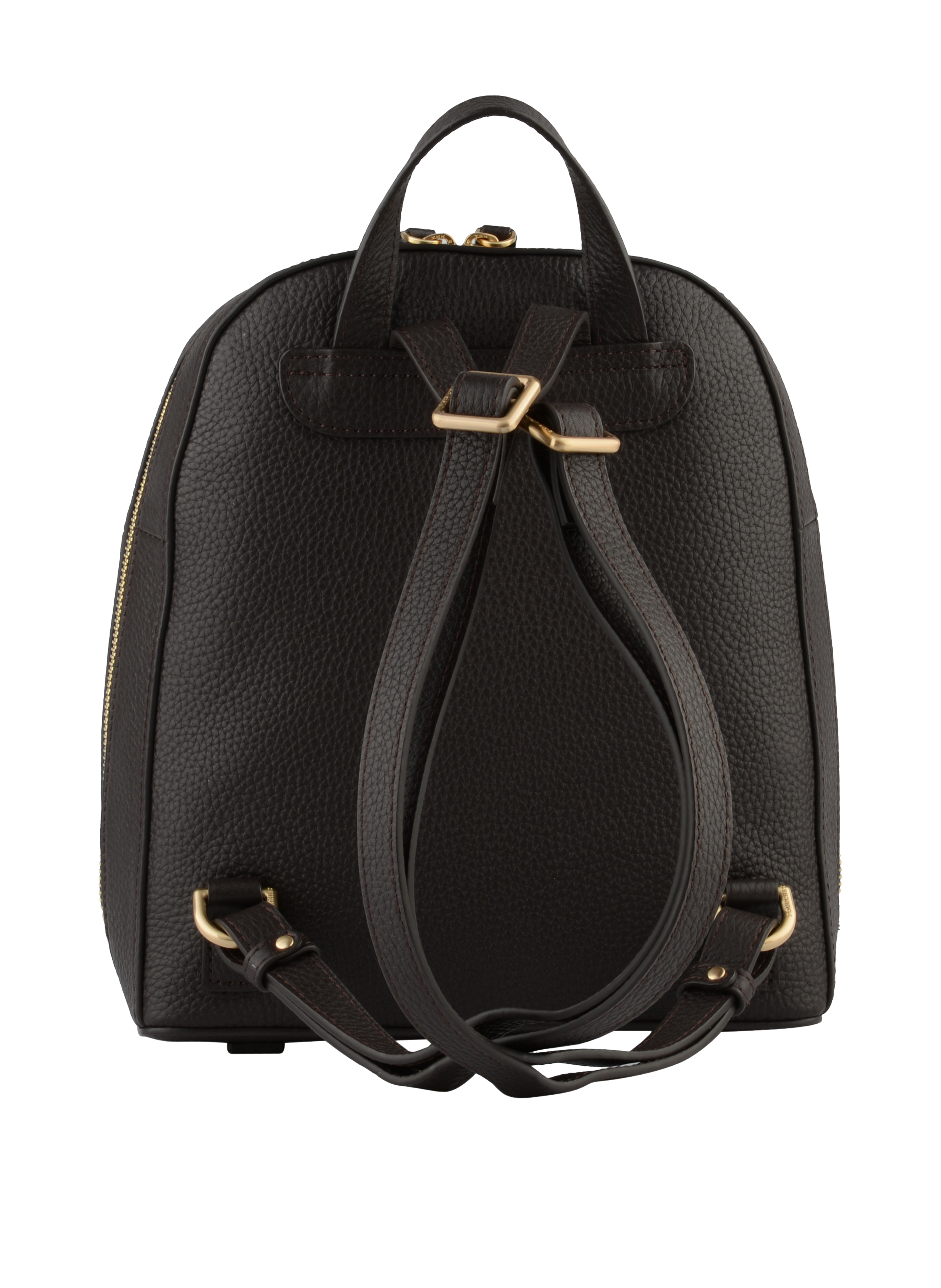 Calfskin leather backpack | Brown POURCHET Women