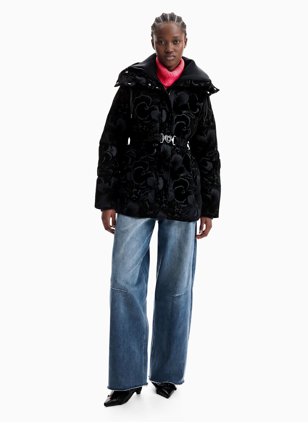 Coat collar DESIGUAL Black