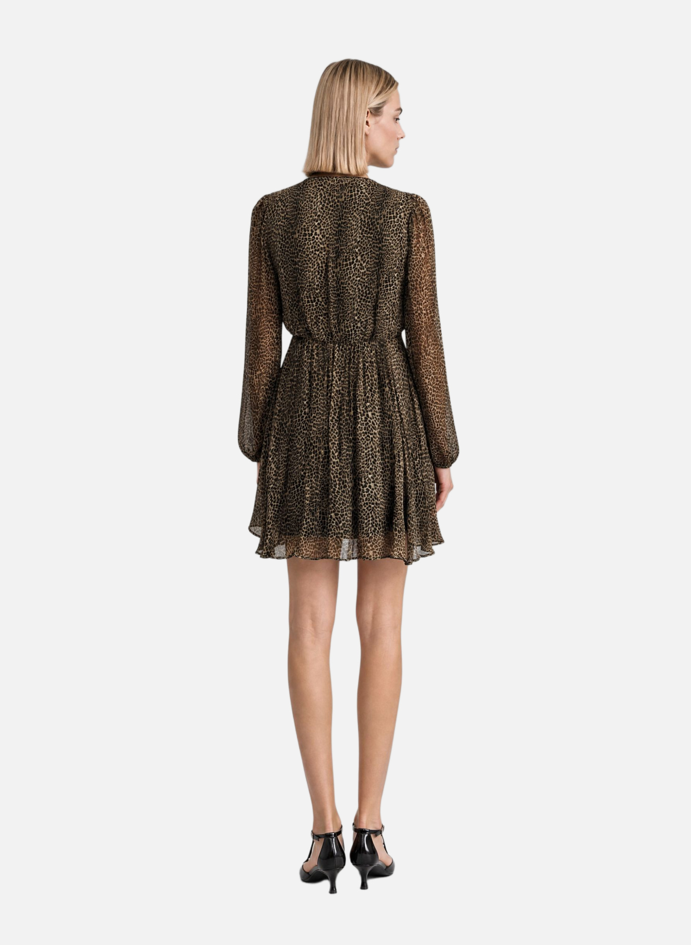 Short leopard print dress THE KOOPLES Multicolored