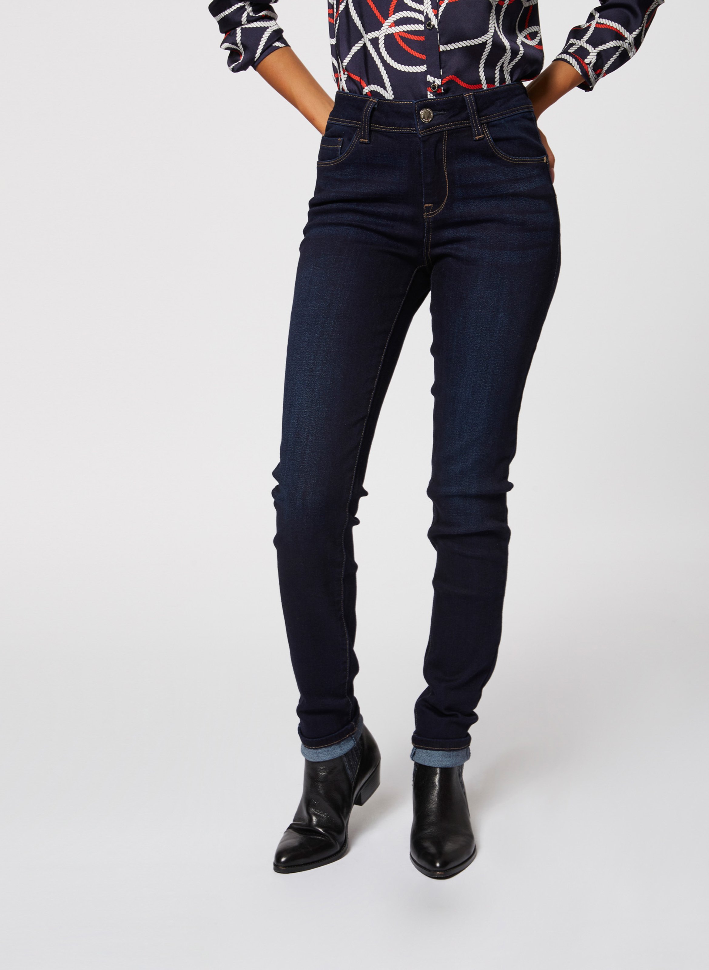 5 Pocket Slimfit-Jeans MORGAN Blau