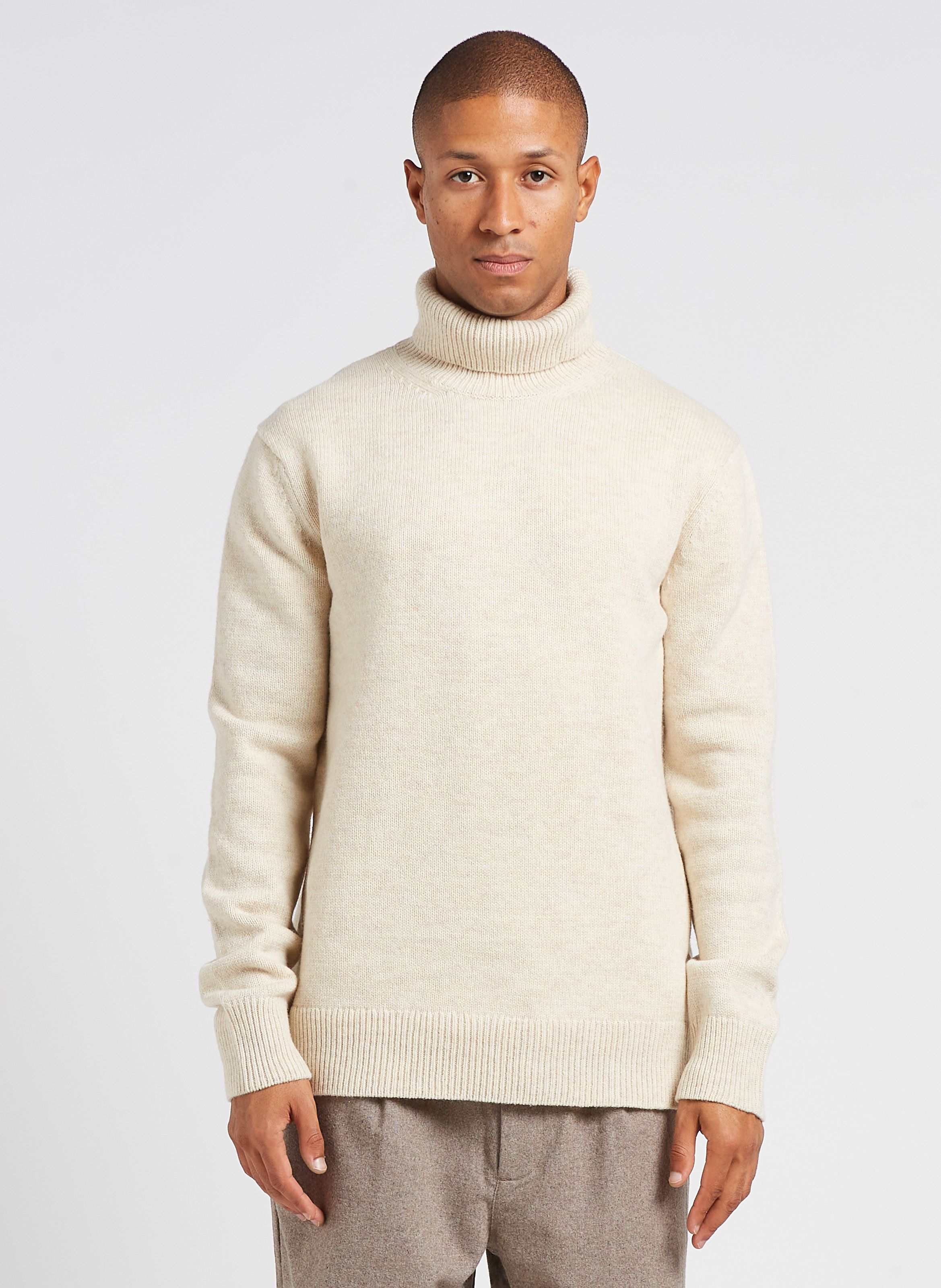 Beige turtleneck cheap sweater mens