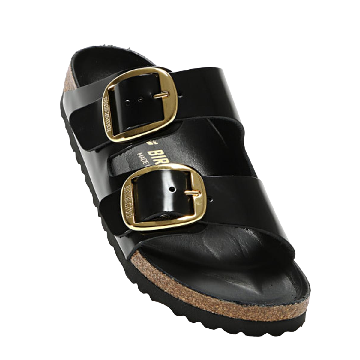 Faux leather sandals BIRKENSTOCK Black