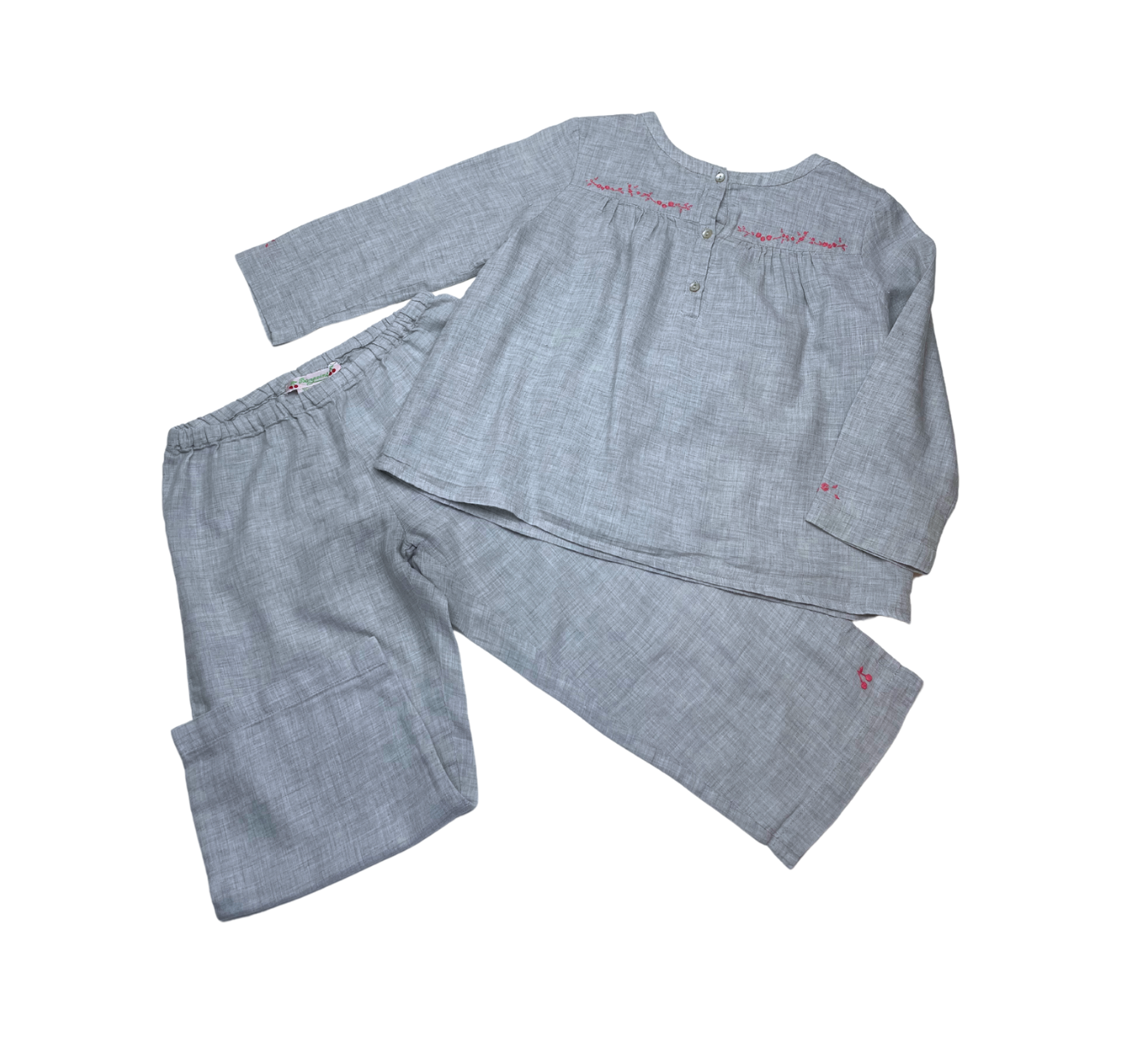 Gray Kids Set - 4 years BONPOINT - Seconde Main Grey