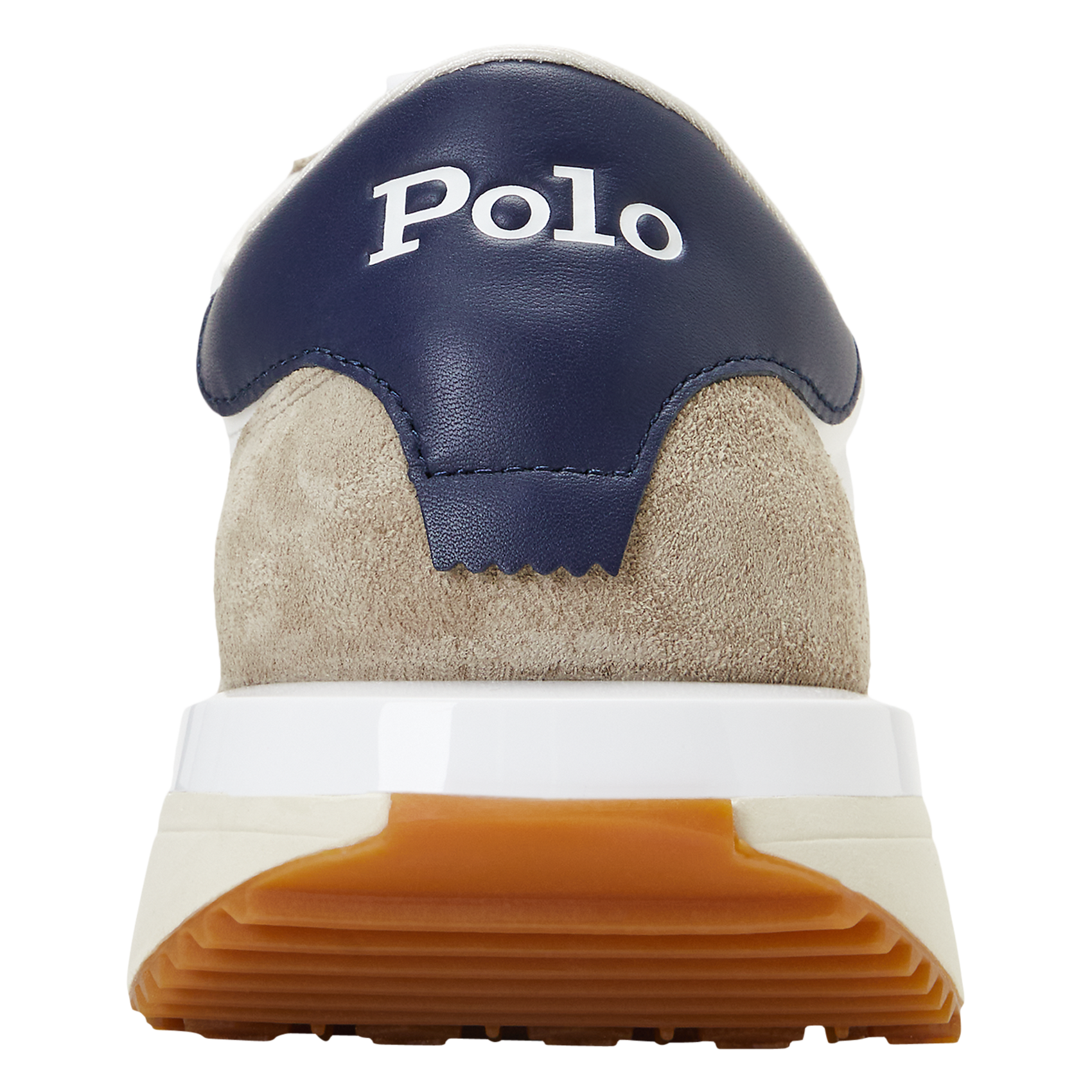 Baskets compensées en cuir mélangé POLO RALPH LAUREN Multicolore