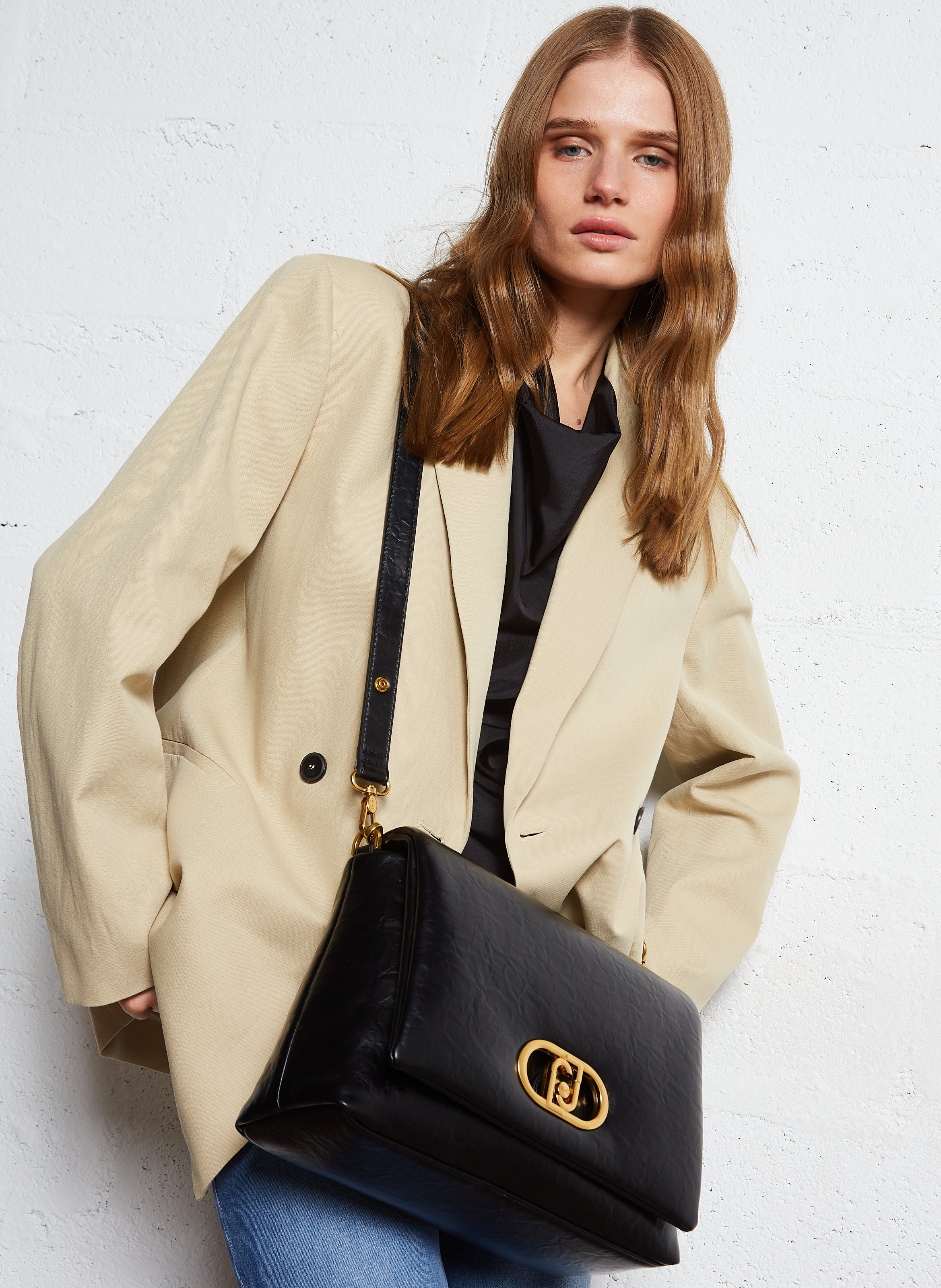 Sac porté épaule à rabat LIU JO Noir