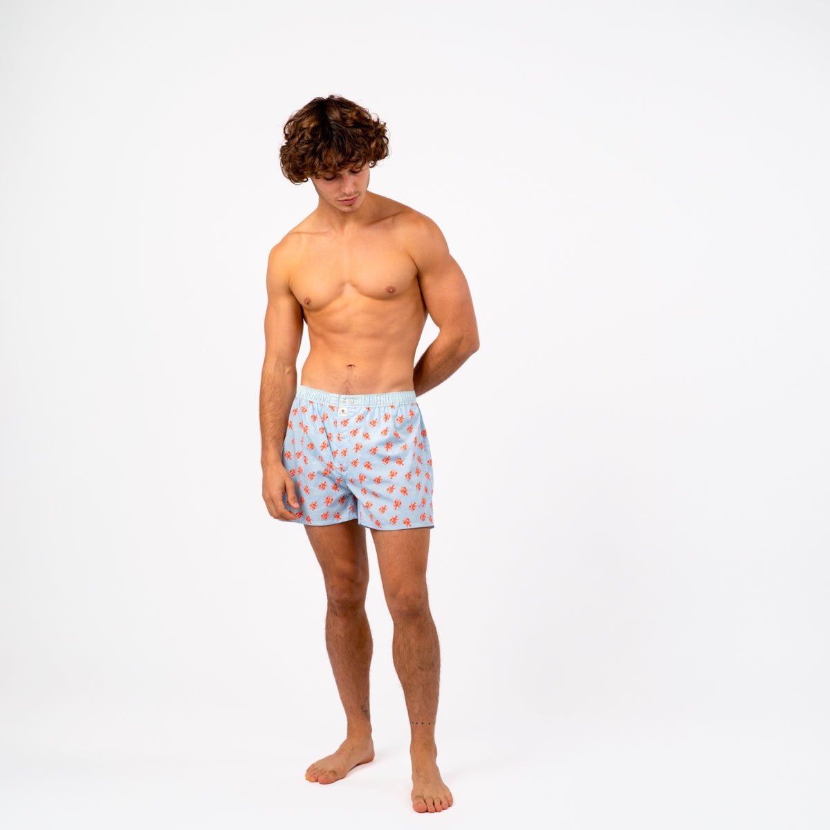 Organic cotton boxer shorts Blue