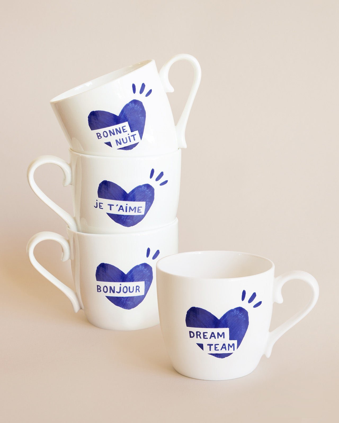 Le mug cœur dream team EMOI EMOI Bleu